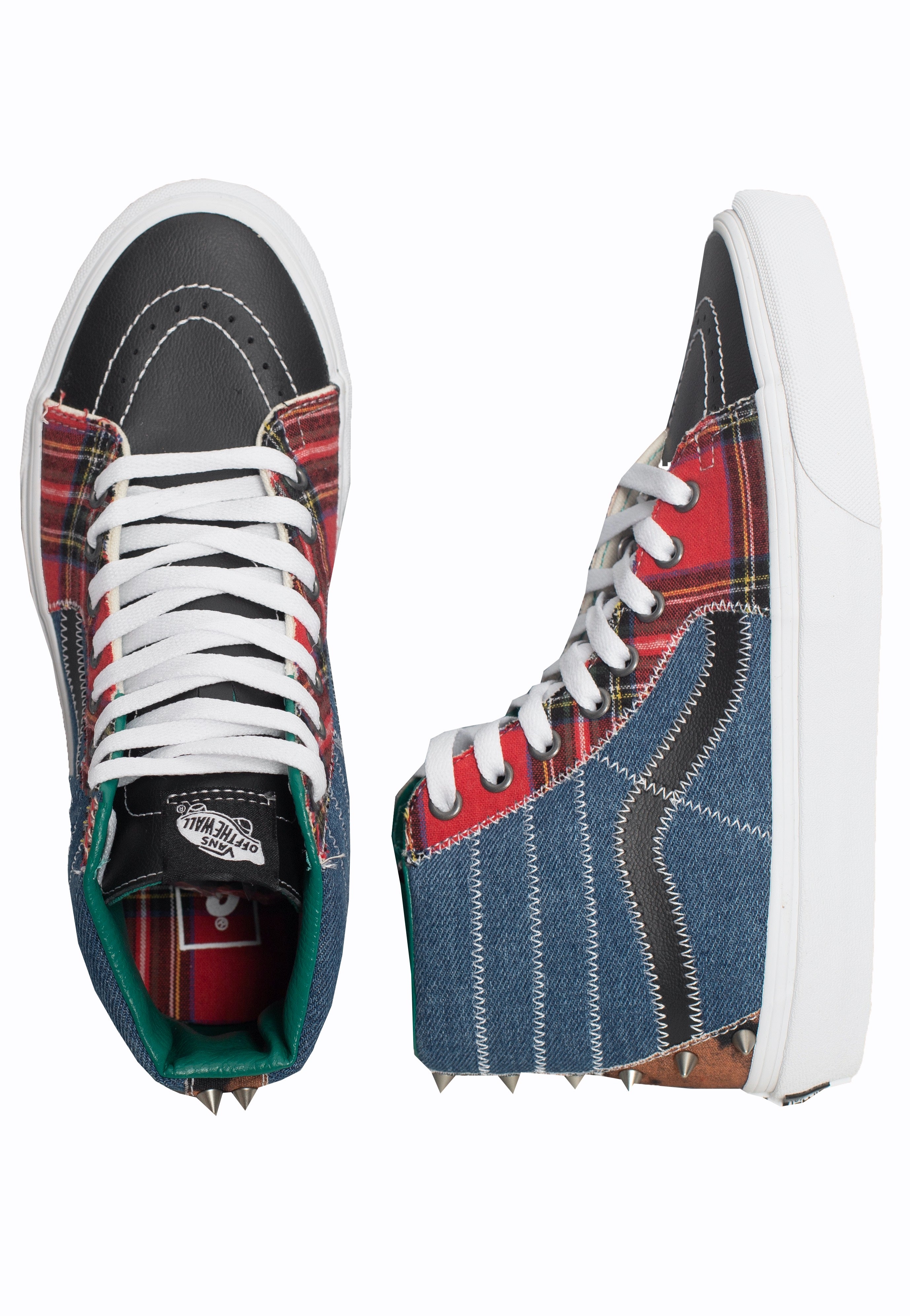 Vans - SK8 Hi Tartan Daze Multi/Acid Dye - Girl Shoes | Women-Image