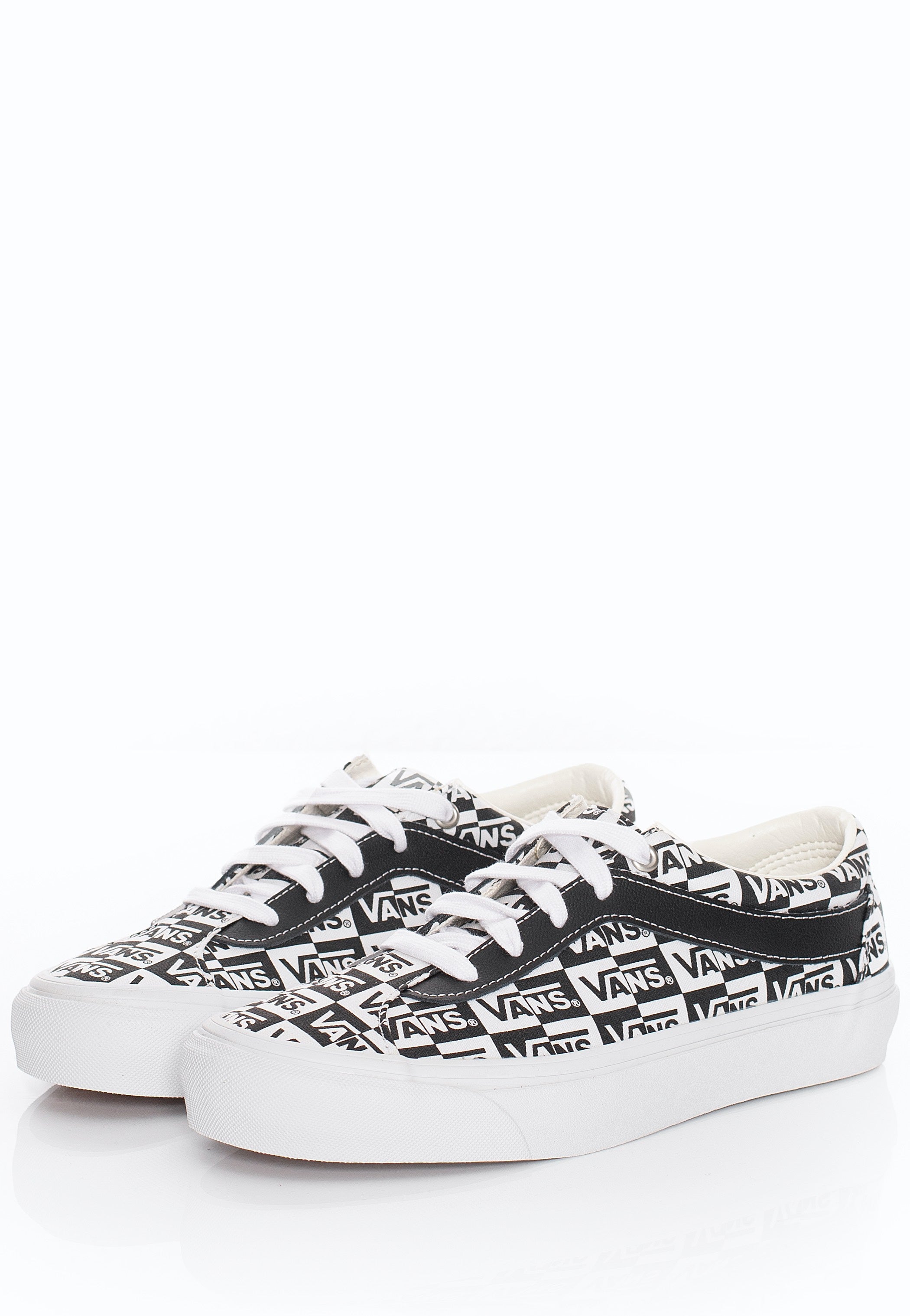 Vans - Bold NI Logo Checker True White/Black - Shoes | Men-Image