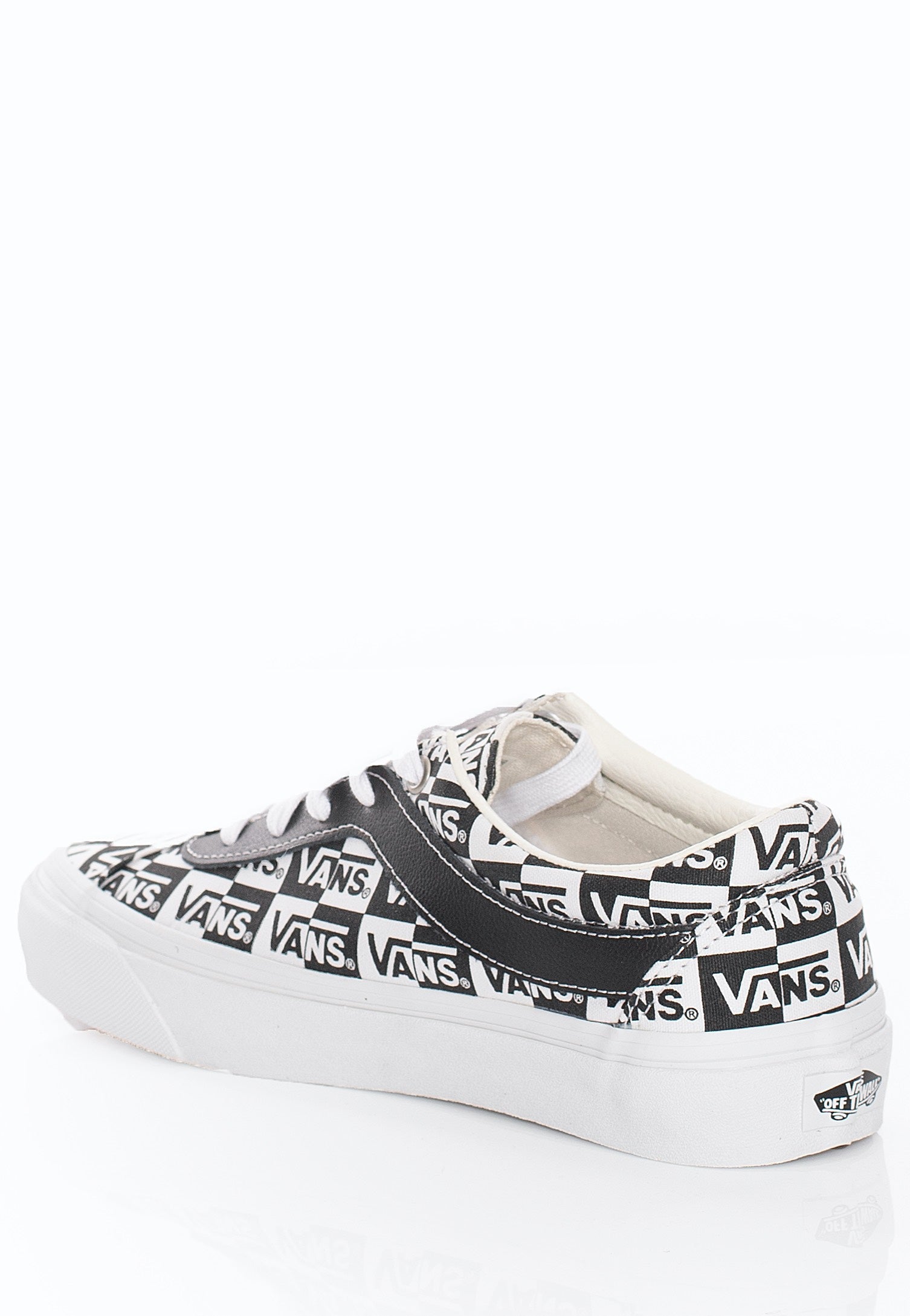 Vans - Bold NI Logo Checker True White/Black - Shoes | Men-Image