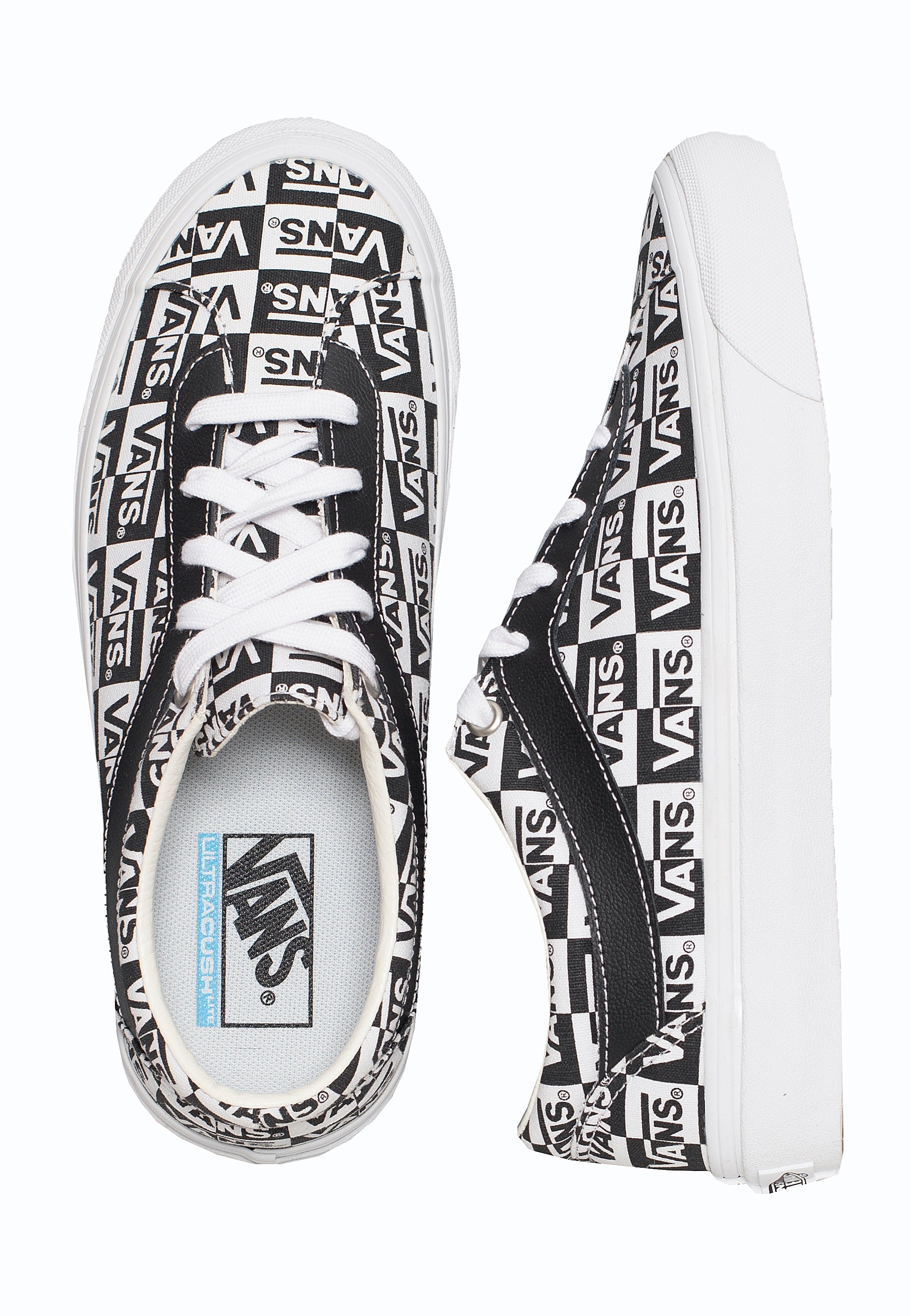 Vans - Bold NI Logo Checker True White/Black - Shoes | Men-Image