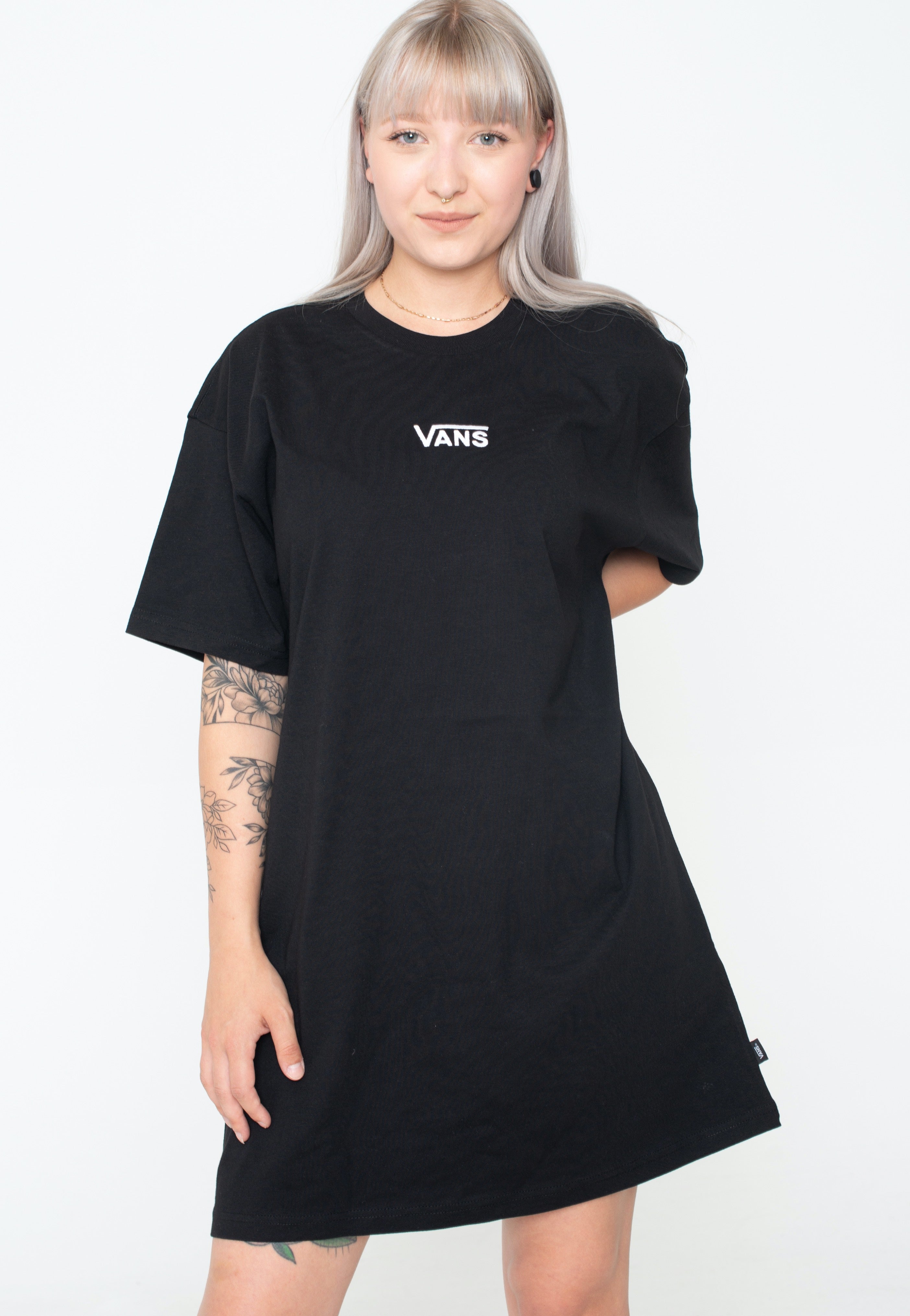 Vans - Center Vee Tee Black - Dress | Women-Image