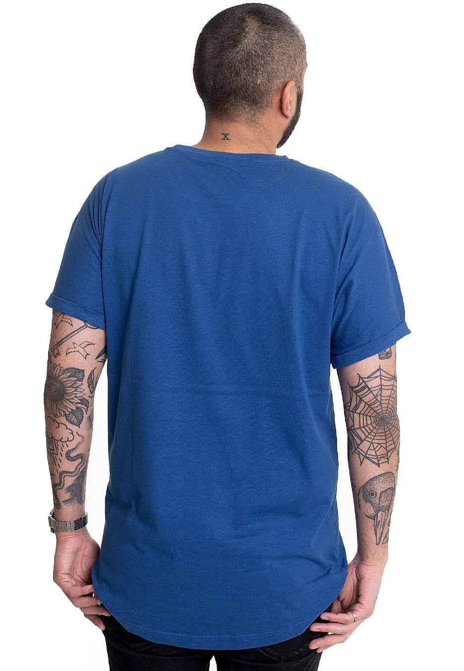 Urban Classics - Long Shaped Turnup Sporty Blue - T-Shirt | Men-Image