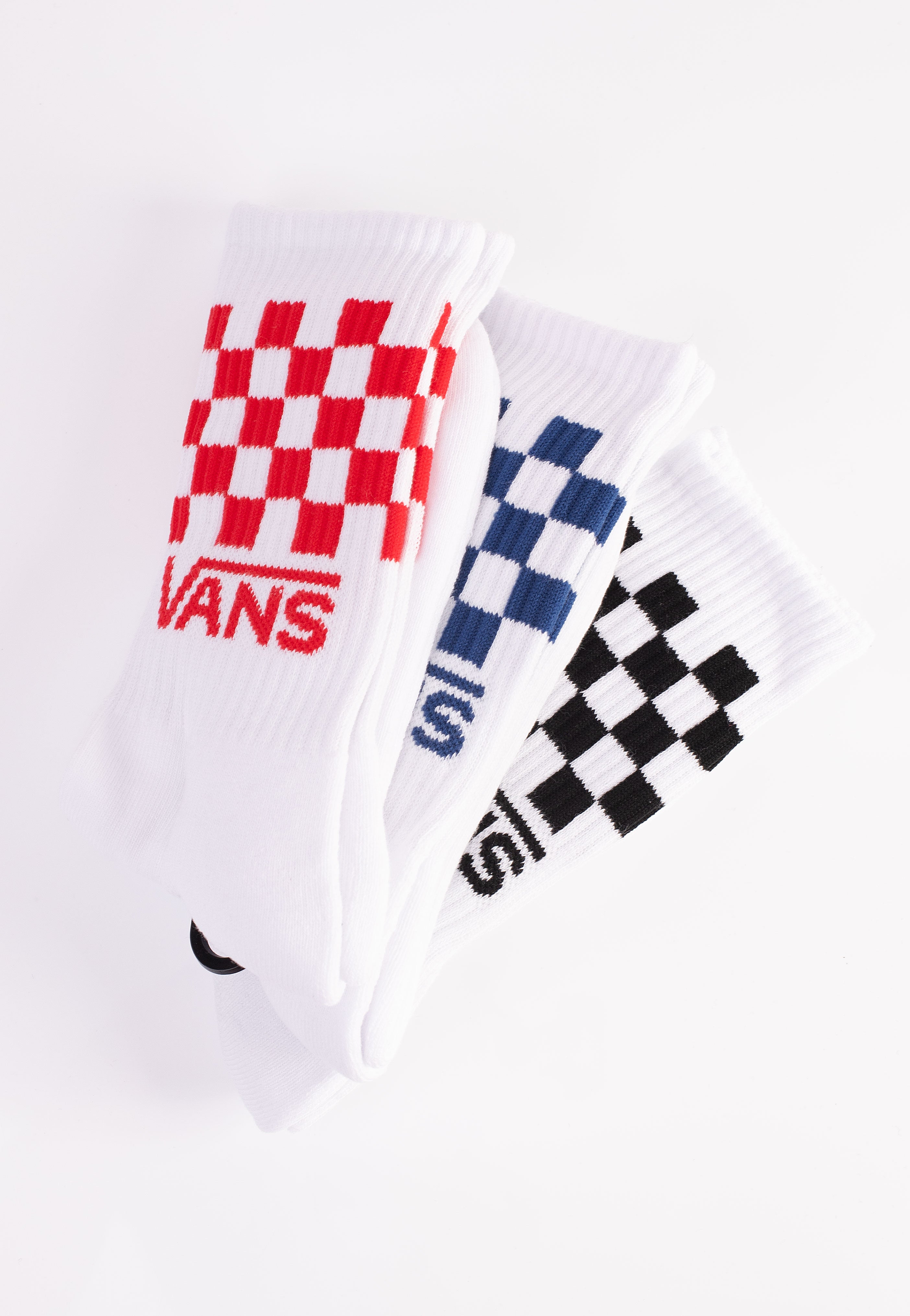 Vans - Classic Check Crew White - Socks | Neutral-Image