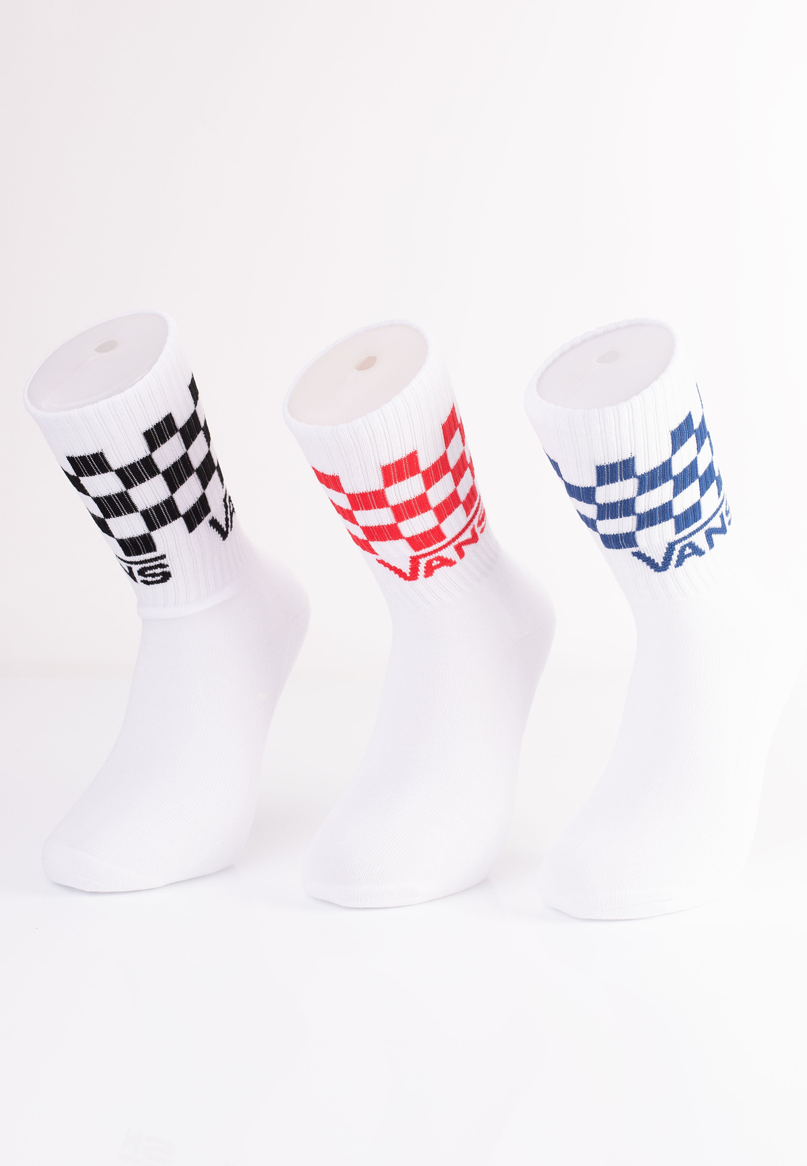 Vans - Classic Check Crew White - Socks | Neutral-Image