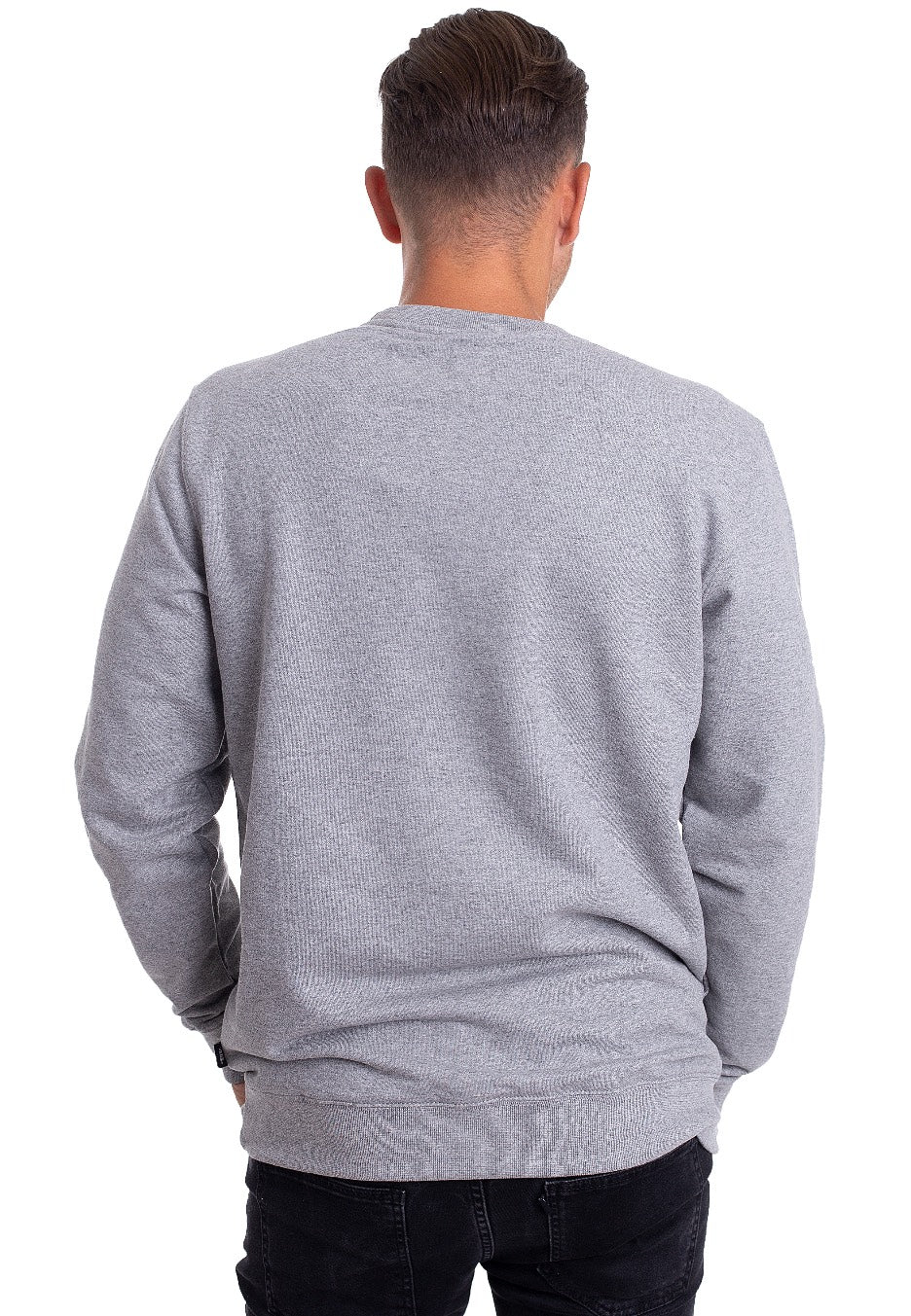 Vans - Classic Crew II Cement Heather/Black - Sweater | Men-Image