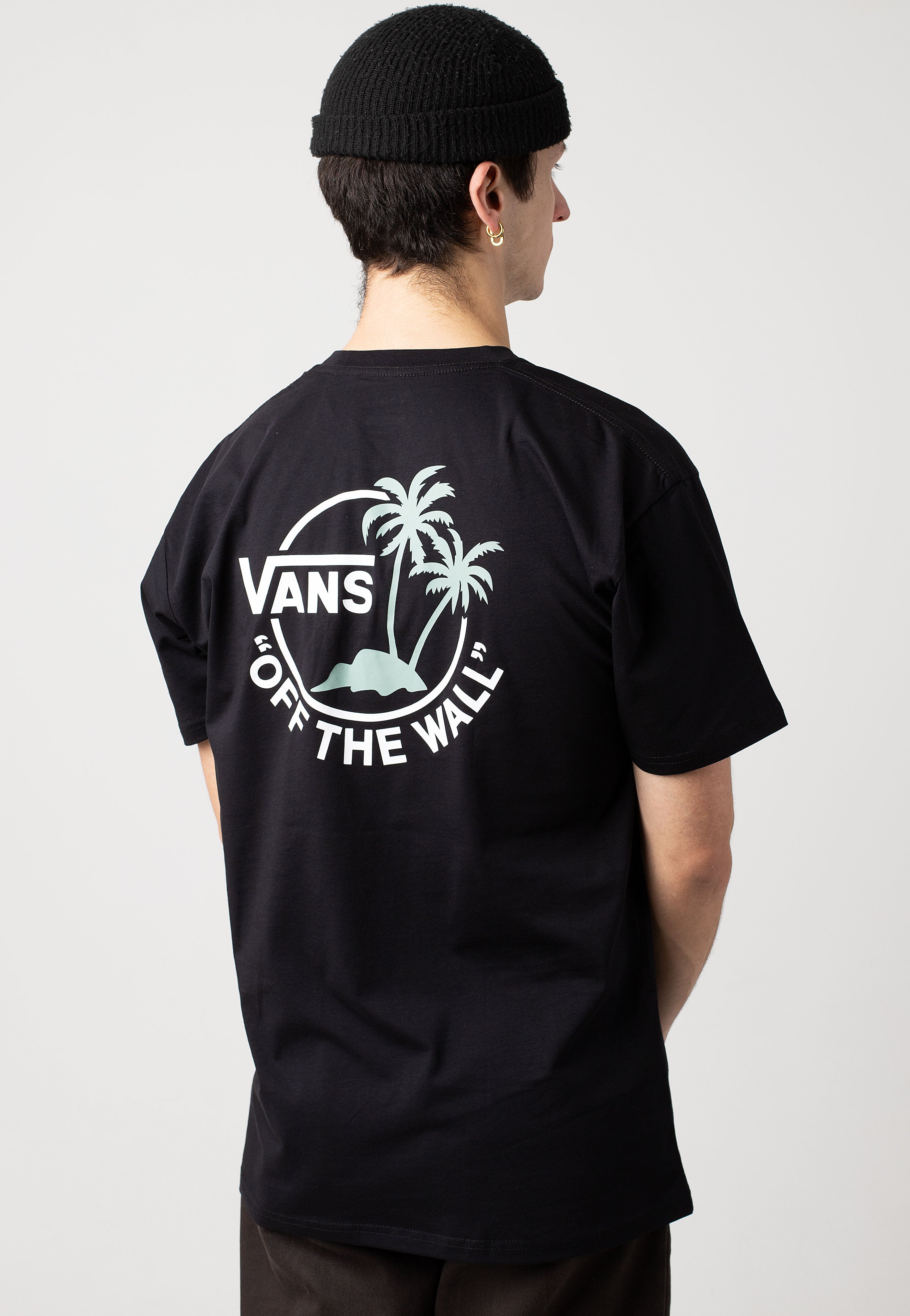 Vans - Classic Mini Dual Palm II Black/Iceberg Green - T-Shirt | Men-Image