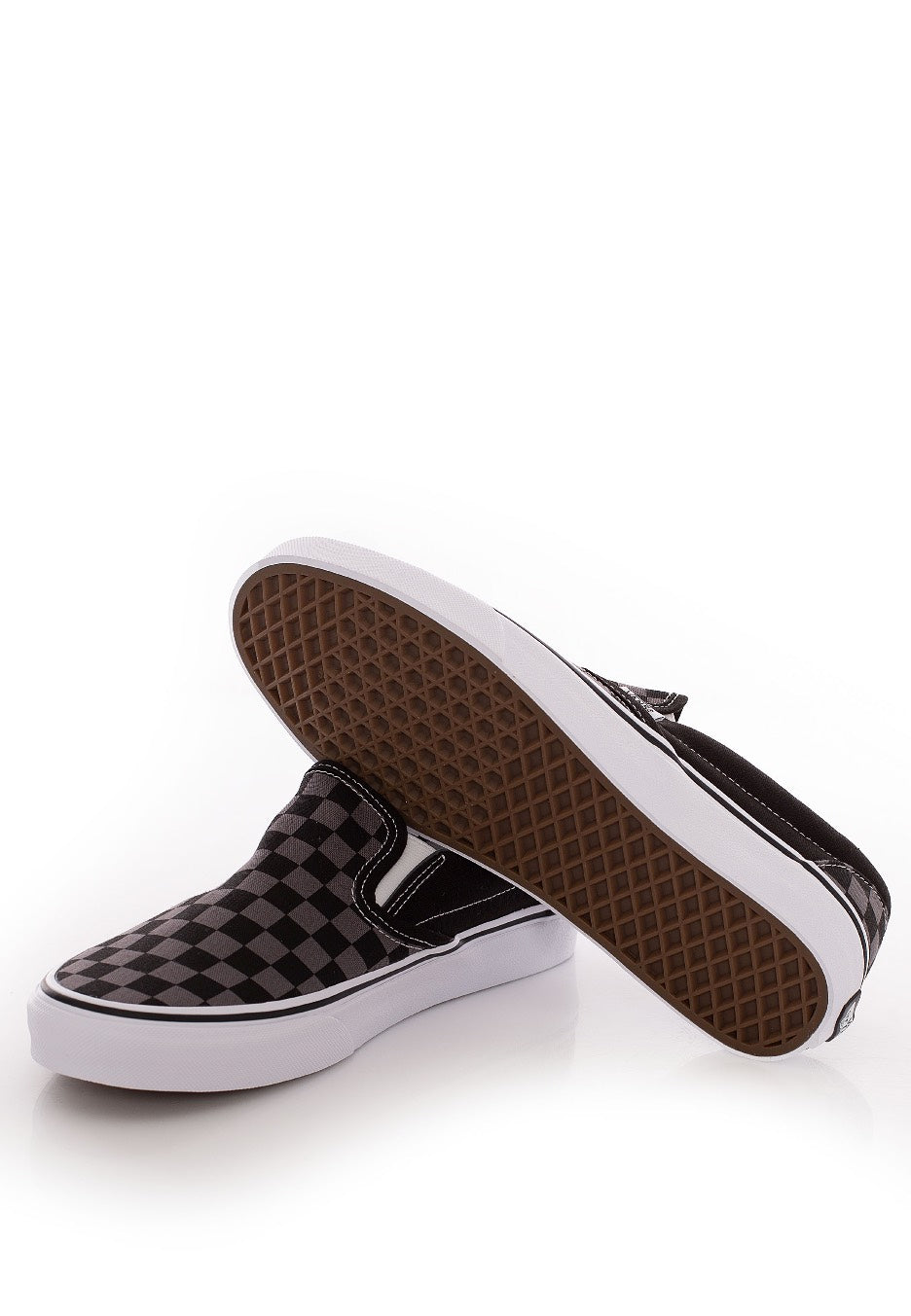 Vans - Classic Slip-On Black/Pewter Checkerboard - Shoes | Men-Image