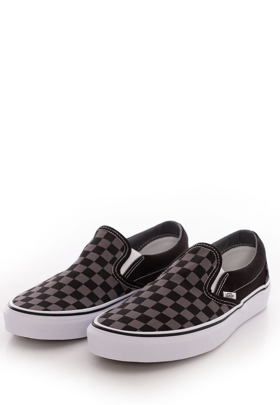 Vans - Classic Slip-On Black/Pewter Checkerboard - Shoes | Men-Image