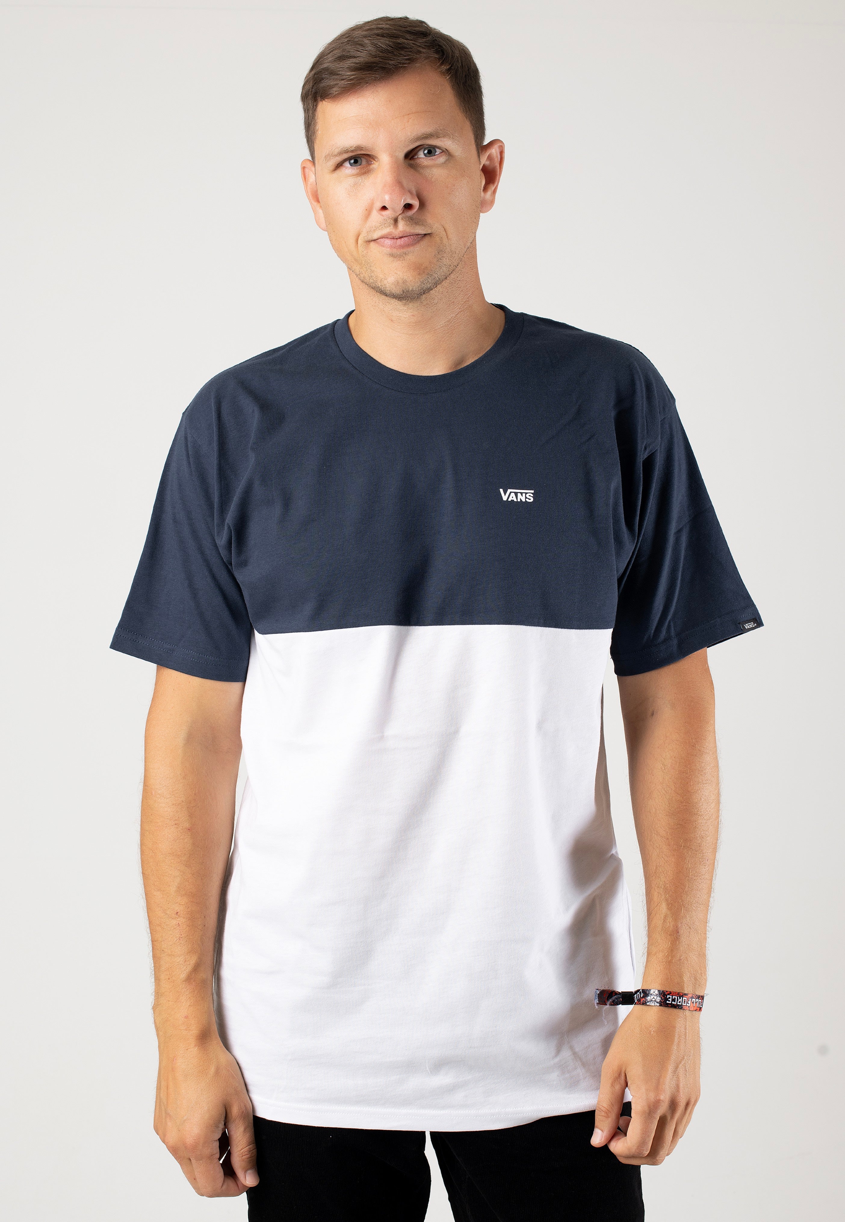 Vans - Colorblock White/Dress Blues - T-Shirt | Men-Image