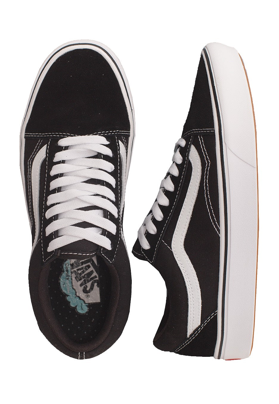 Vans - ComfyCush Old Skool (Classic) Black/True White - Shoes | Men-Image