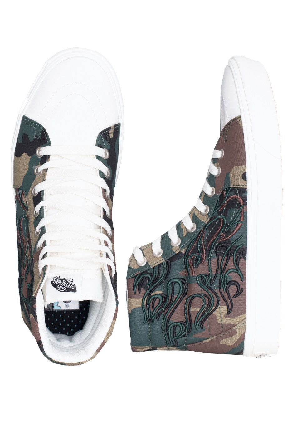 Vans - Comfycush Sk8 Hi (Flameembrdry)Wdlndmshmlw - Shoes | Men-Image