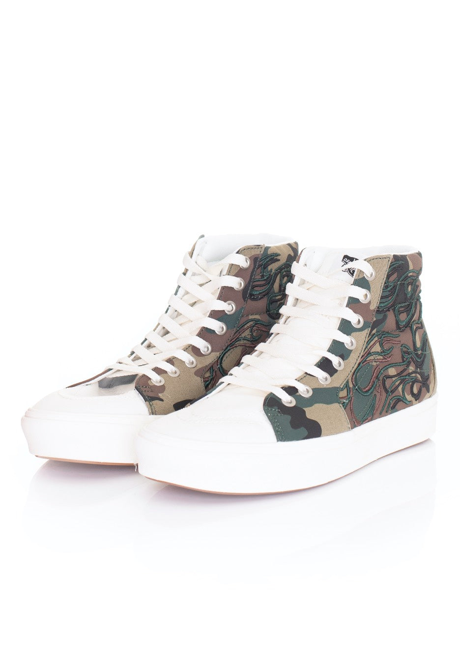 Vans - Comfycush Sk8 Hi (Flameembrdry)Wdlndmshmlw - Shoes | Men-Image