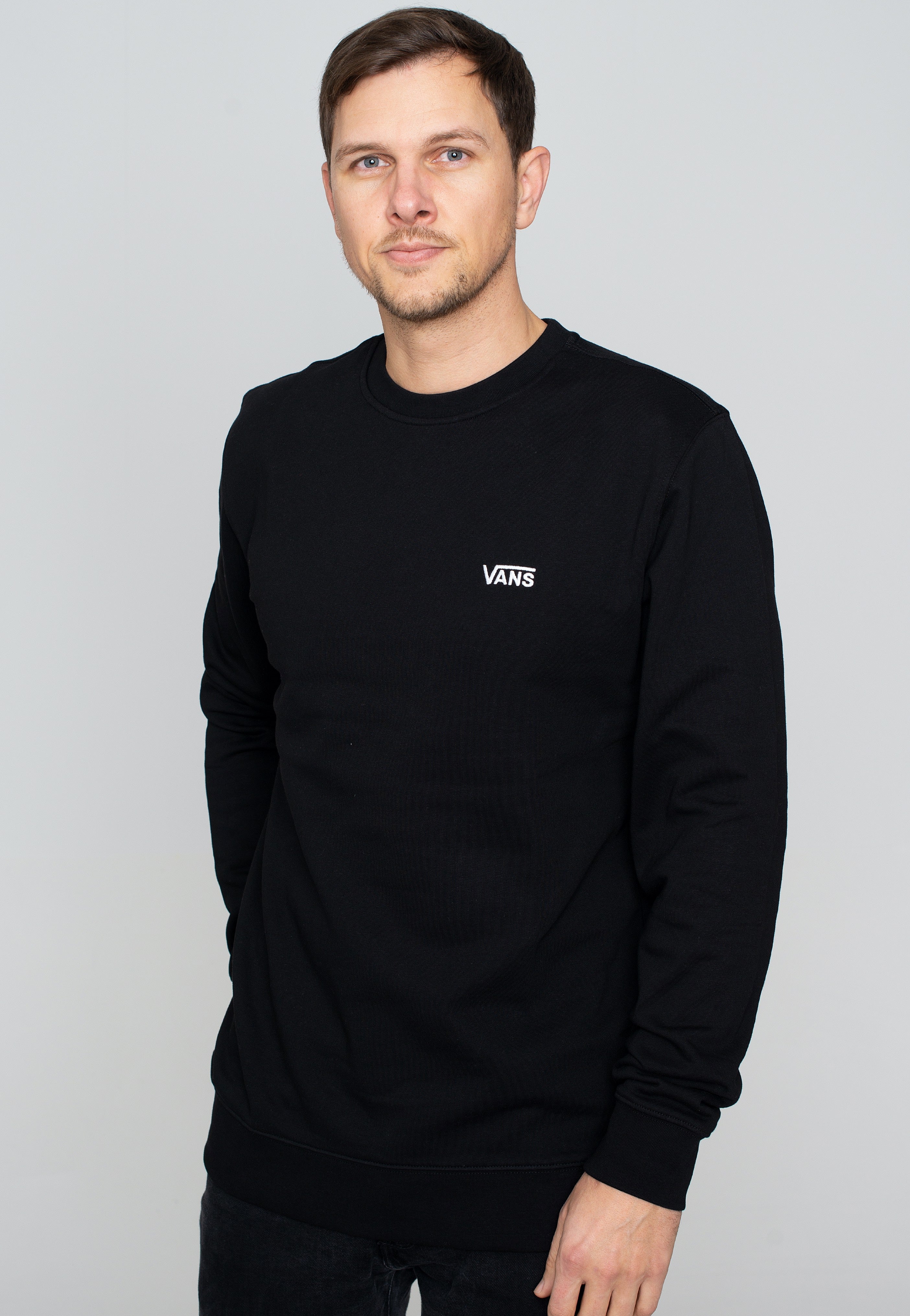 Vans - Core Basic Crew Fleece Black - Sweater | Men-Image