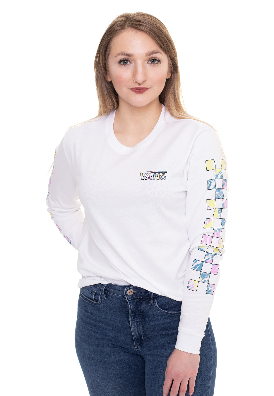 Vans - Dye Vibe White - Longsleeve | Women-Image