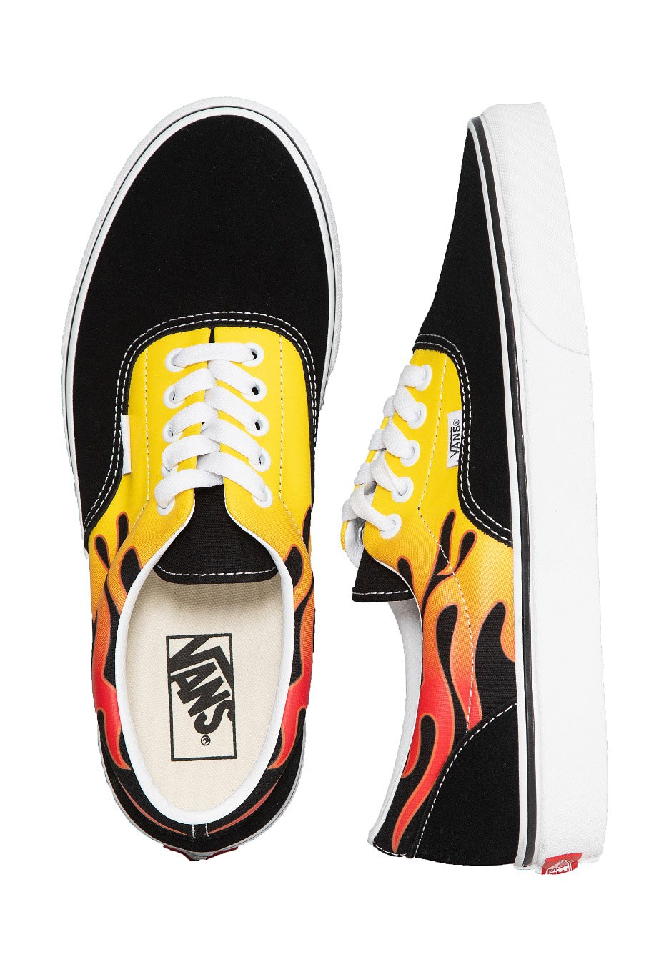 Vans - Era (Flame) Black/True White - Shoes | Men-Image