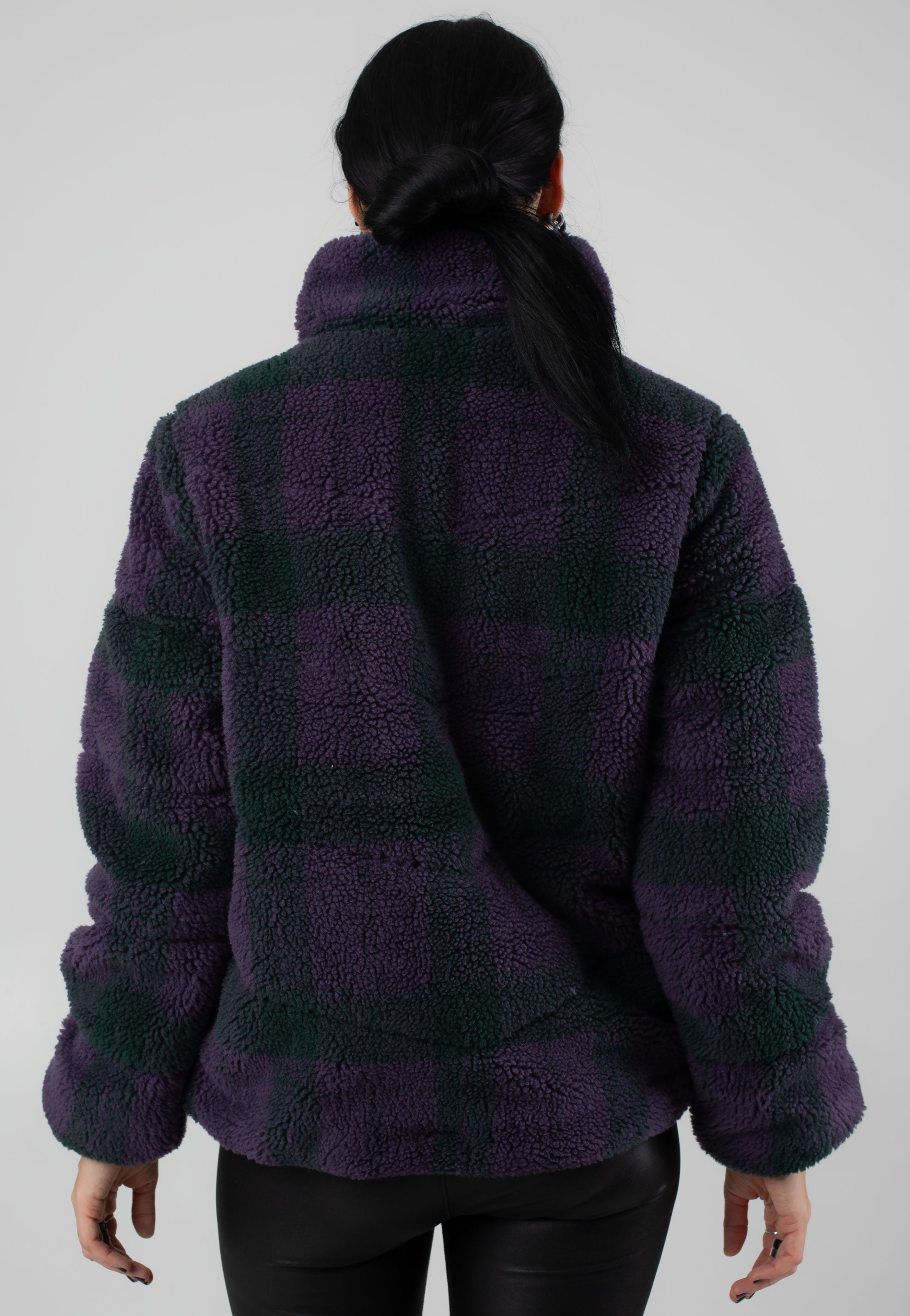 Vans - Foundry Plaid High Pile Puff Green Gables - Jacket | Women-Image