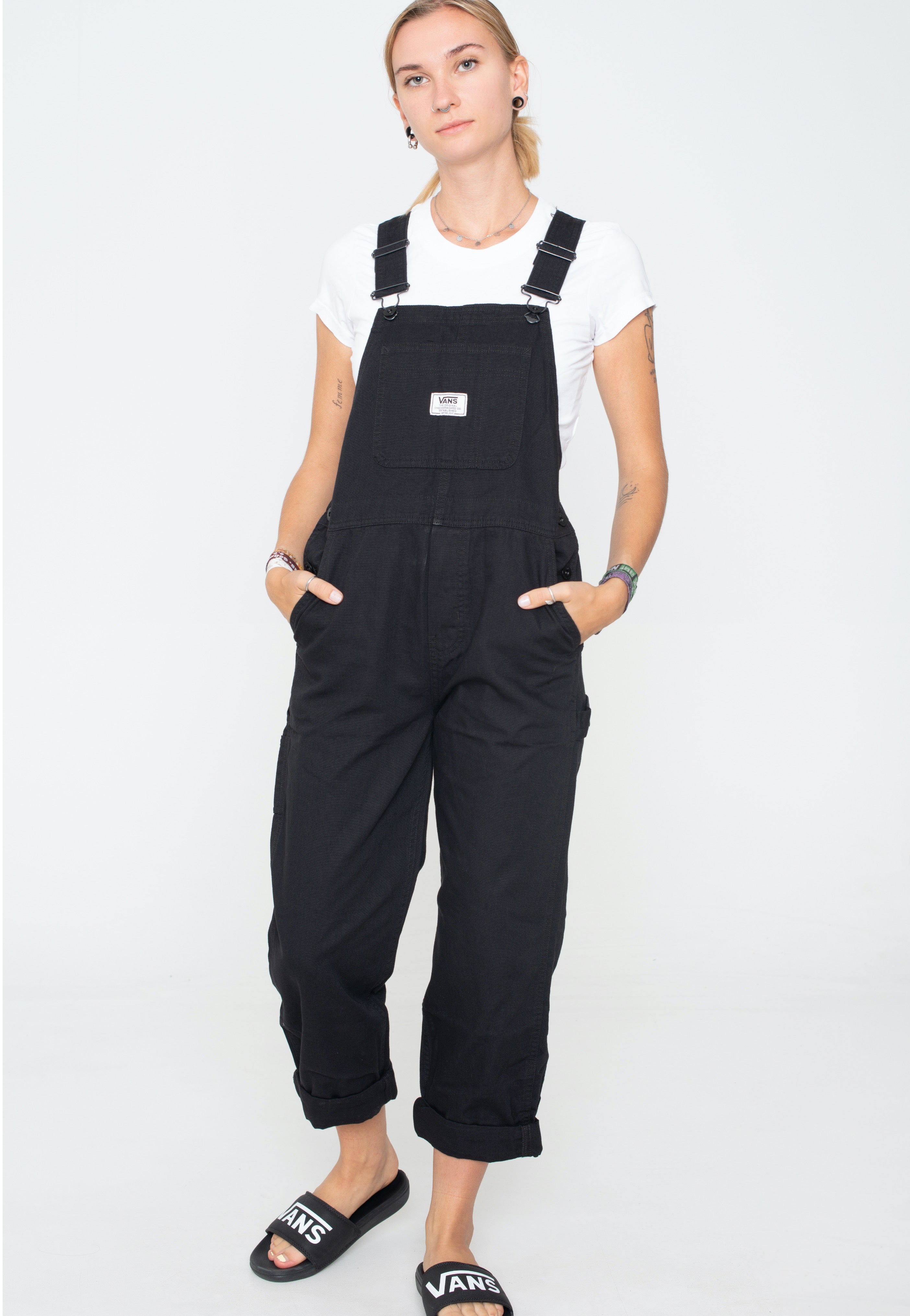 Vans - Ground Work Black - Dungarees | Women-Image