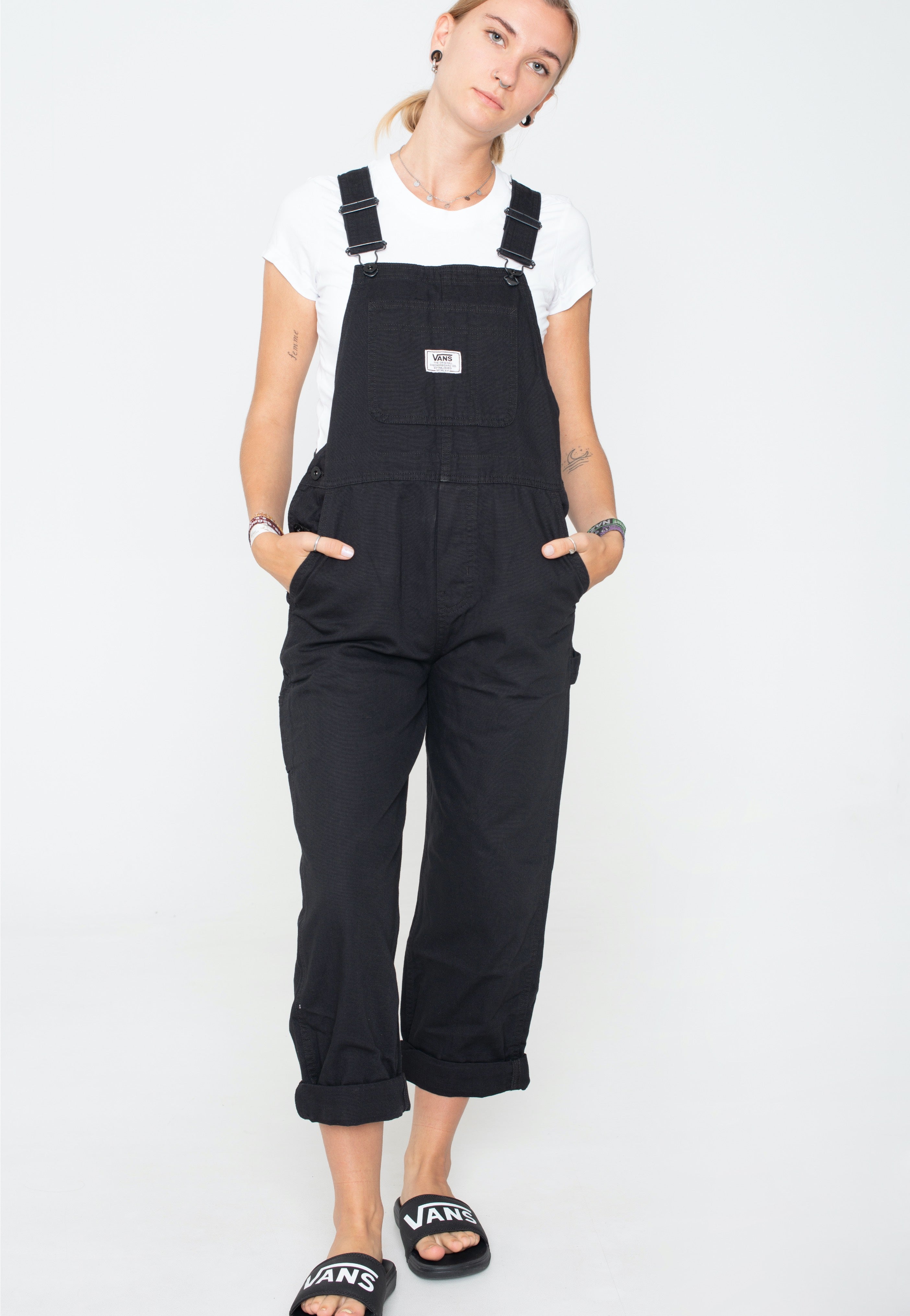 Vans - Ground Work Black - Dungarees | Women-Image