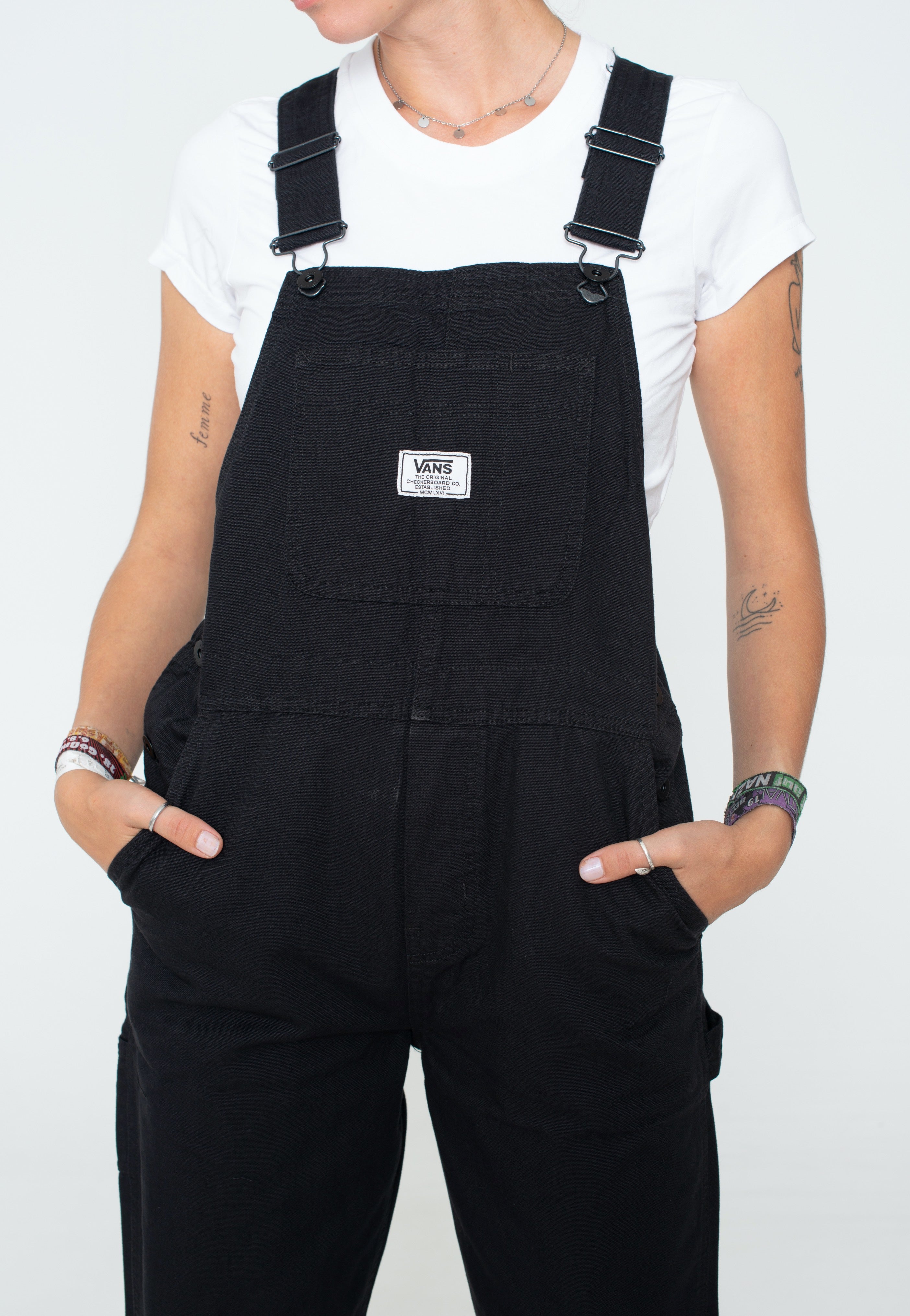 Vans - Ground Work Black - Dungarees | Women-Image