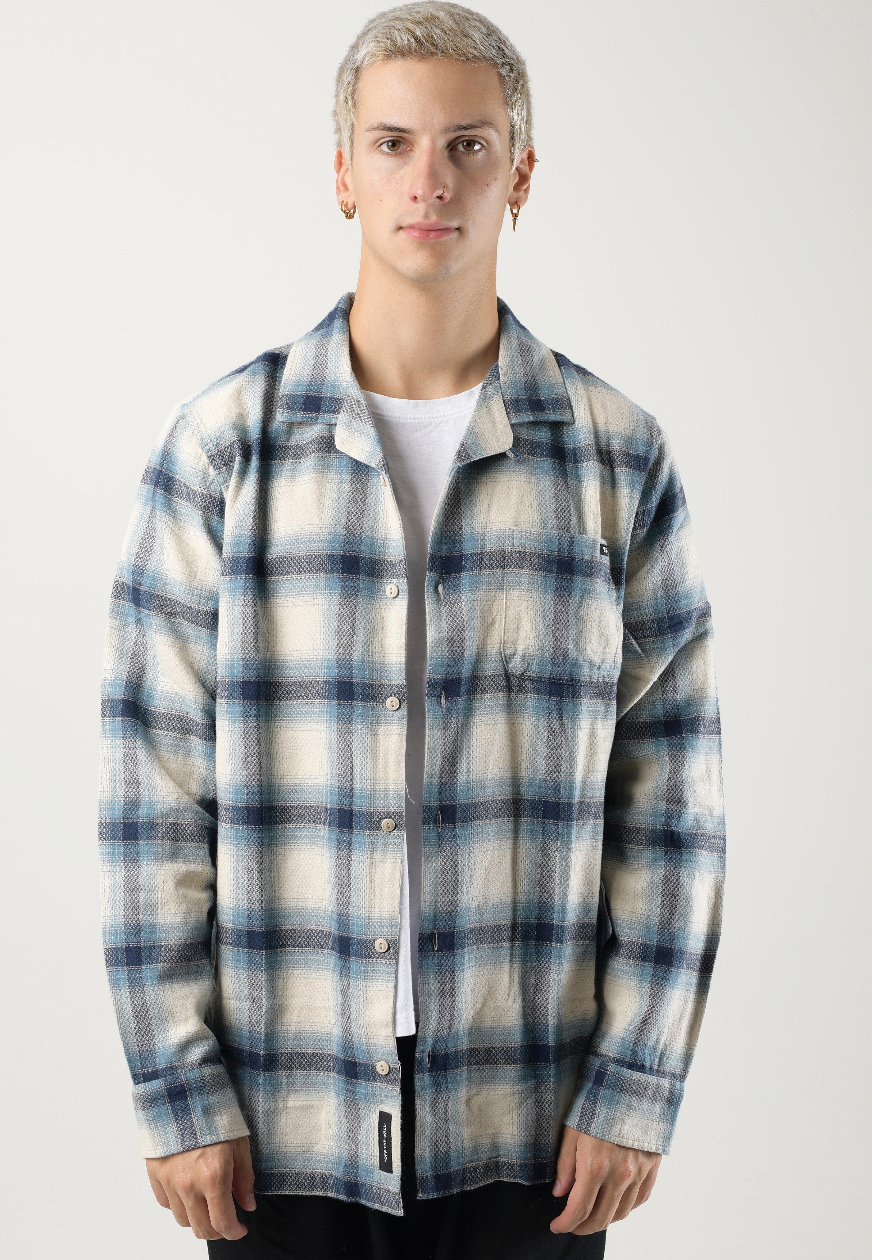 Vans - Krug Woven Oatmeal/Dress Blues - Shirt | Men-Image