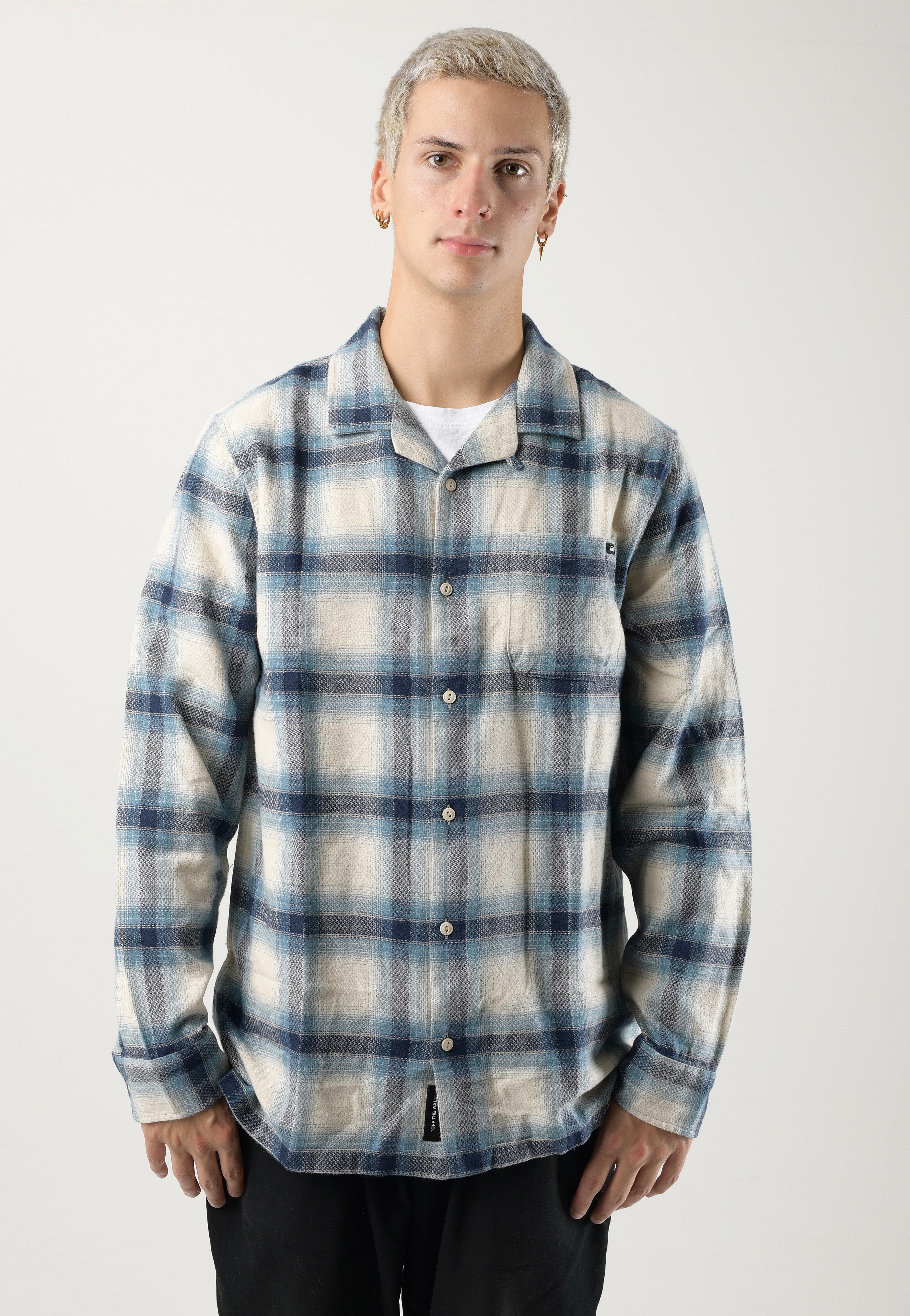 Vans - Krug Woven Oatmeal/Dress Blues - Shirt | Men-Image