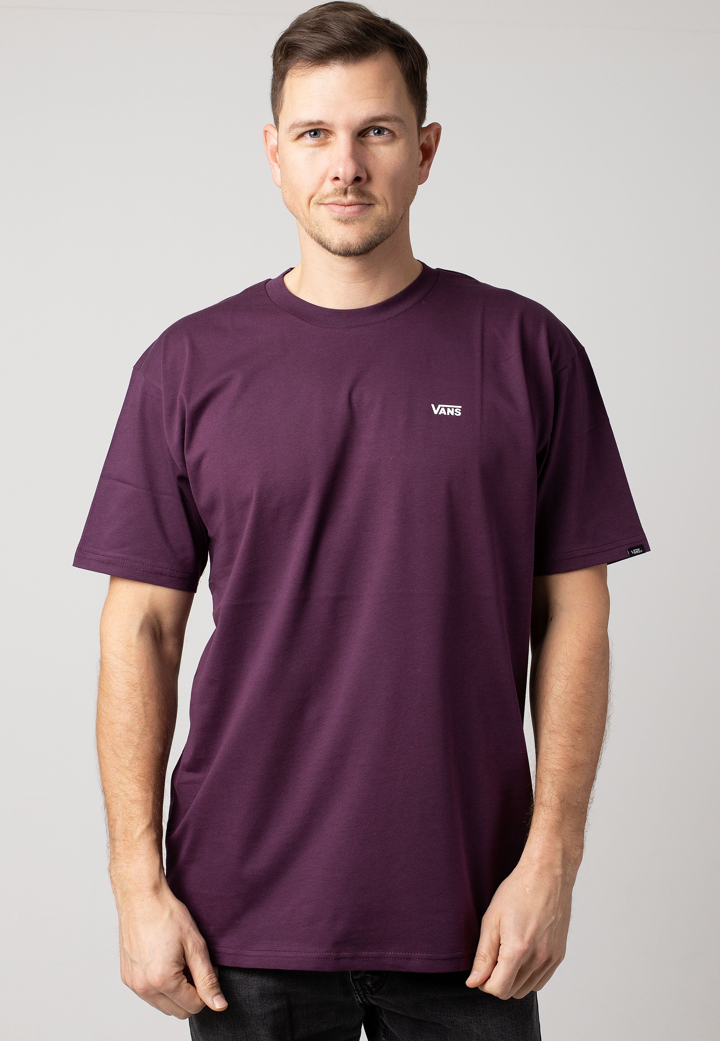 Vans - Left Chest Logo Blackberry Wine - T-Shirt | Men-Image