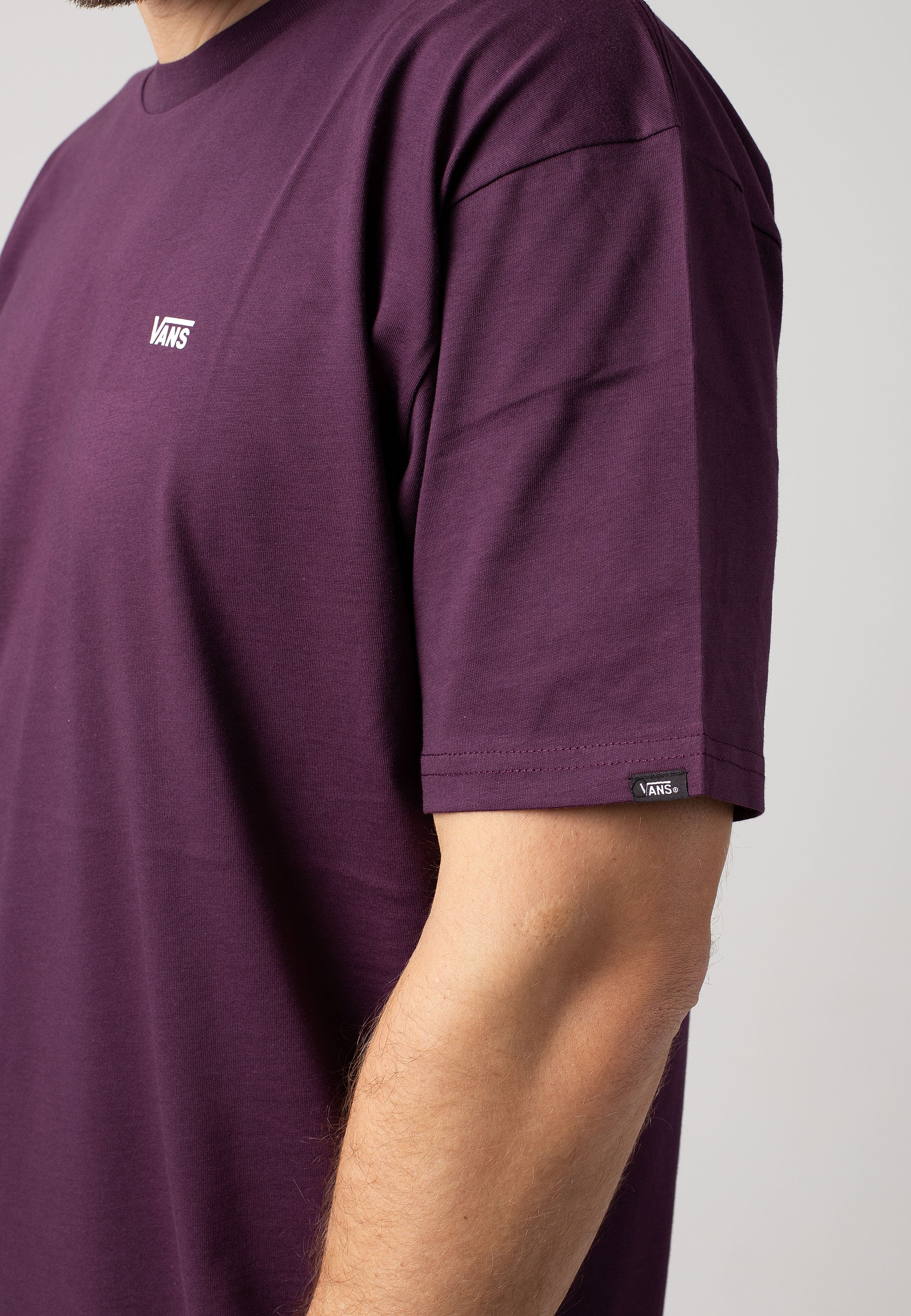 Vans - Left Chest Logo Blackberry Wine - T-Shirt | Men-Image