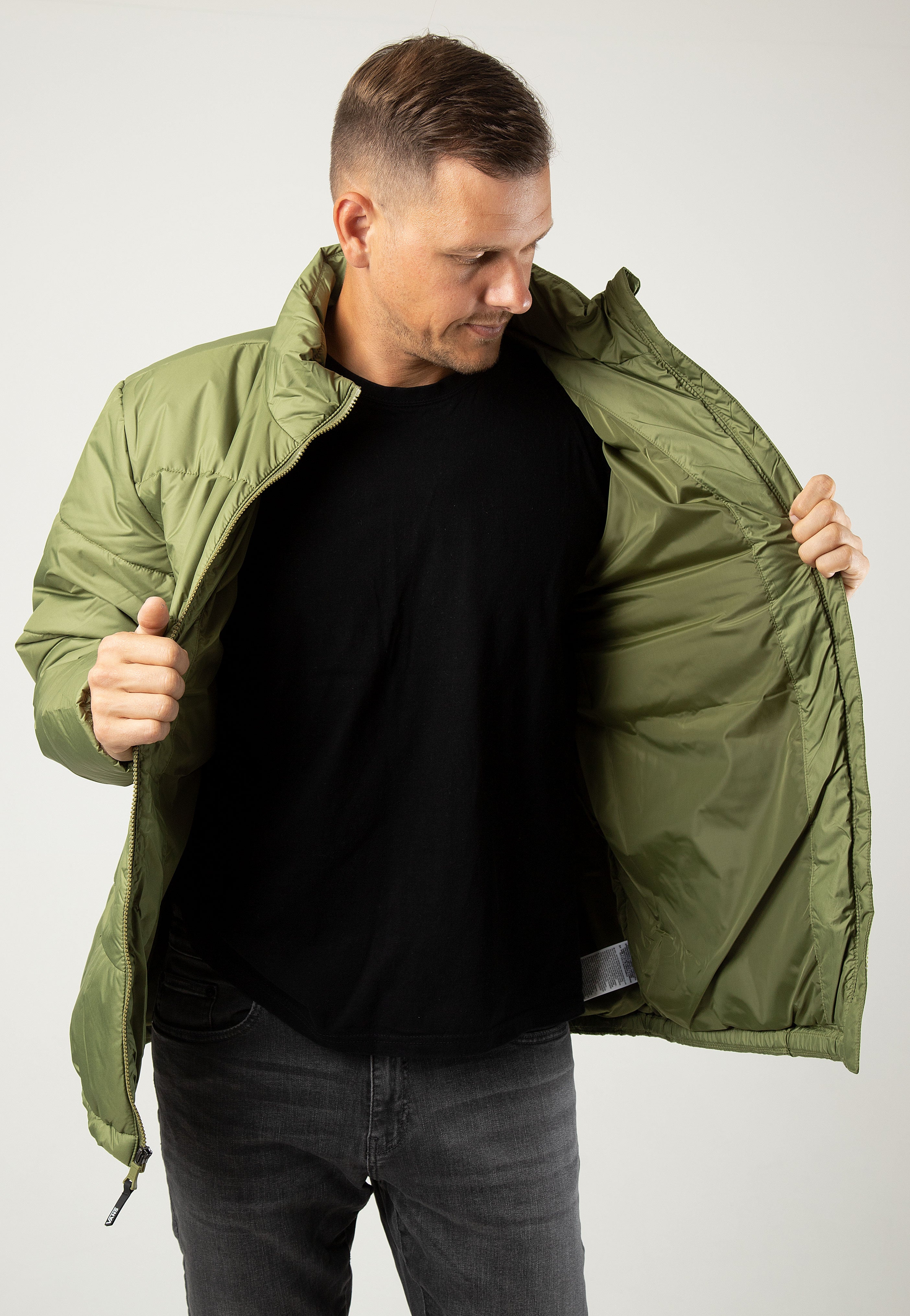 Vans - No Hood Norris MTE 1 Puffer Olive Branch - Jacket | Men-Image