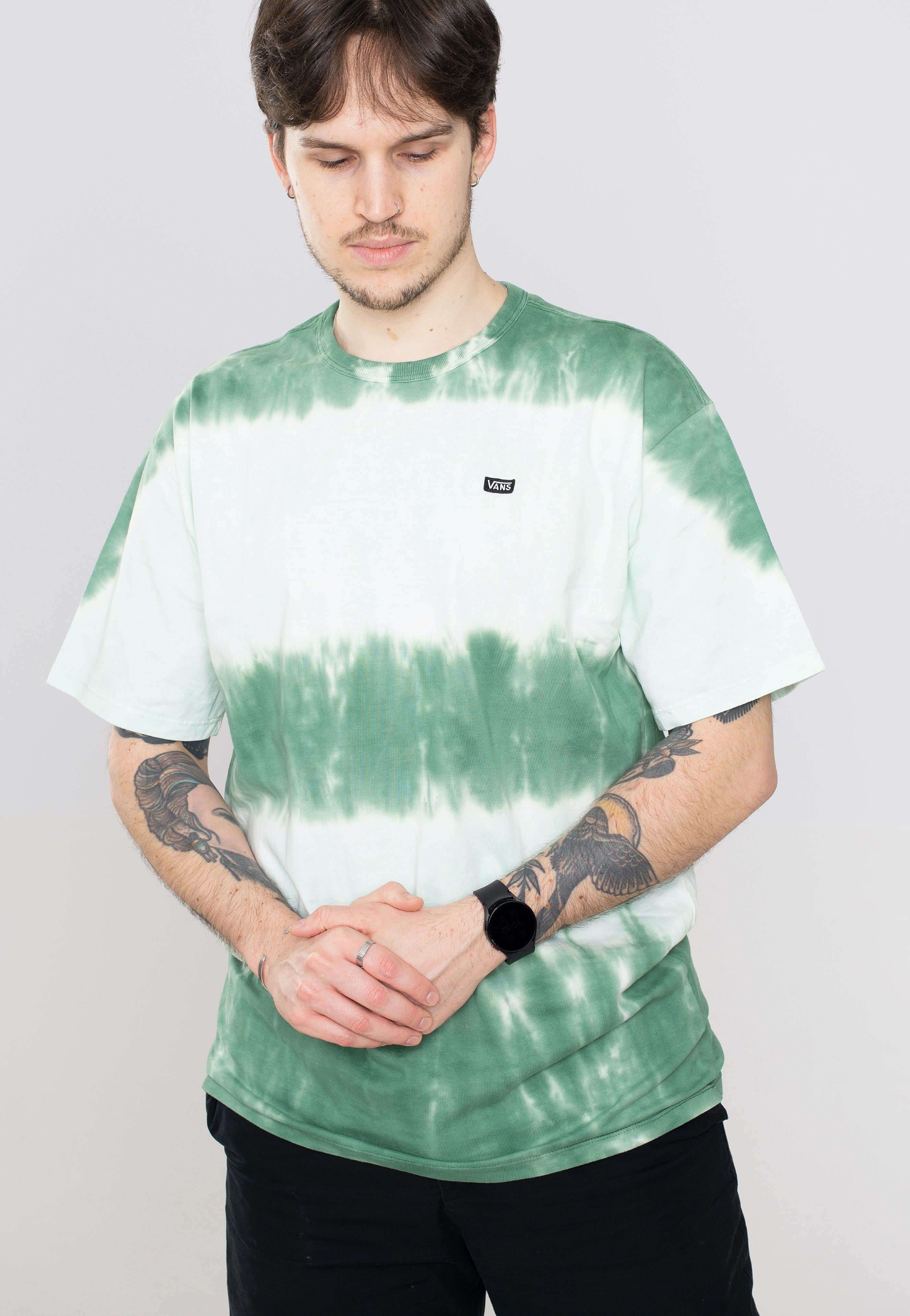 Vans - Off The Wall Stripe Tie Dye Clearly Aqua - T-Shirt | Men-Image