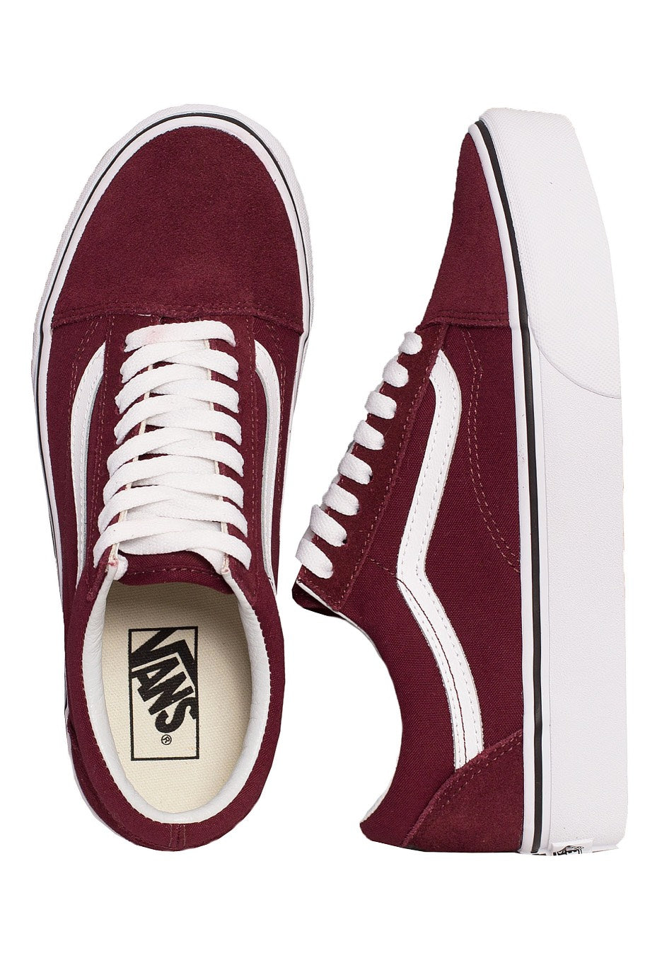 Vans - Old Skool Platform Port Royale/True White - Girl Shoes | Women-Image