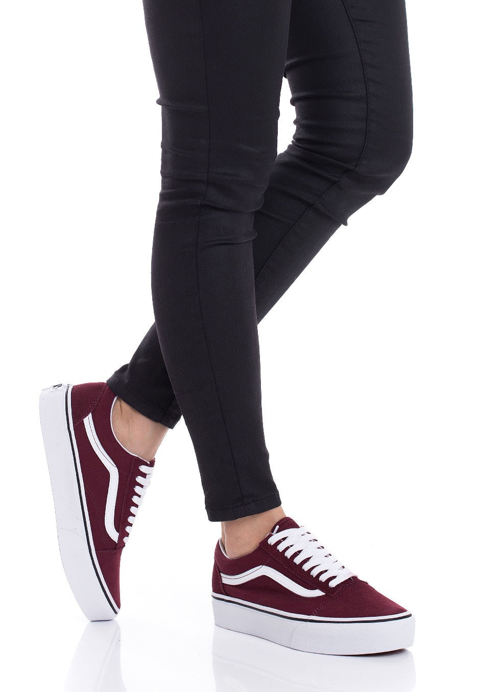 Vans - Old Skool Platform Port Royale/True White - Girl Shoes | Women-Image