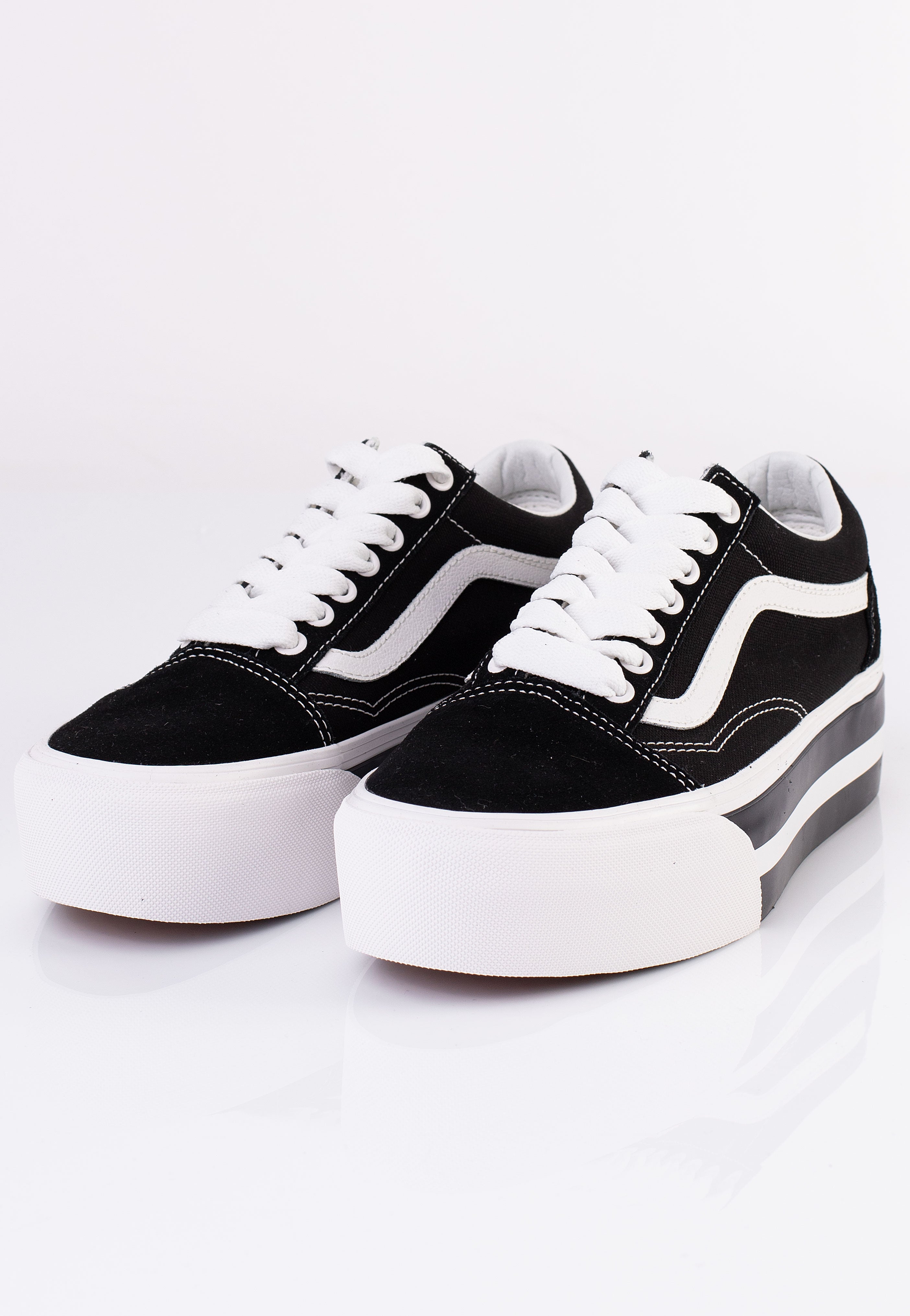 Vans - Old Skool Stackform Smarten Up Black/White - Girl Shoes | Women-Image