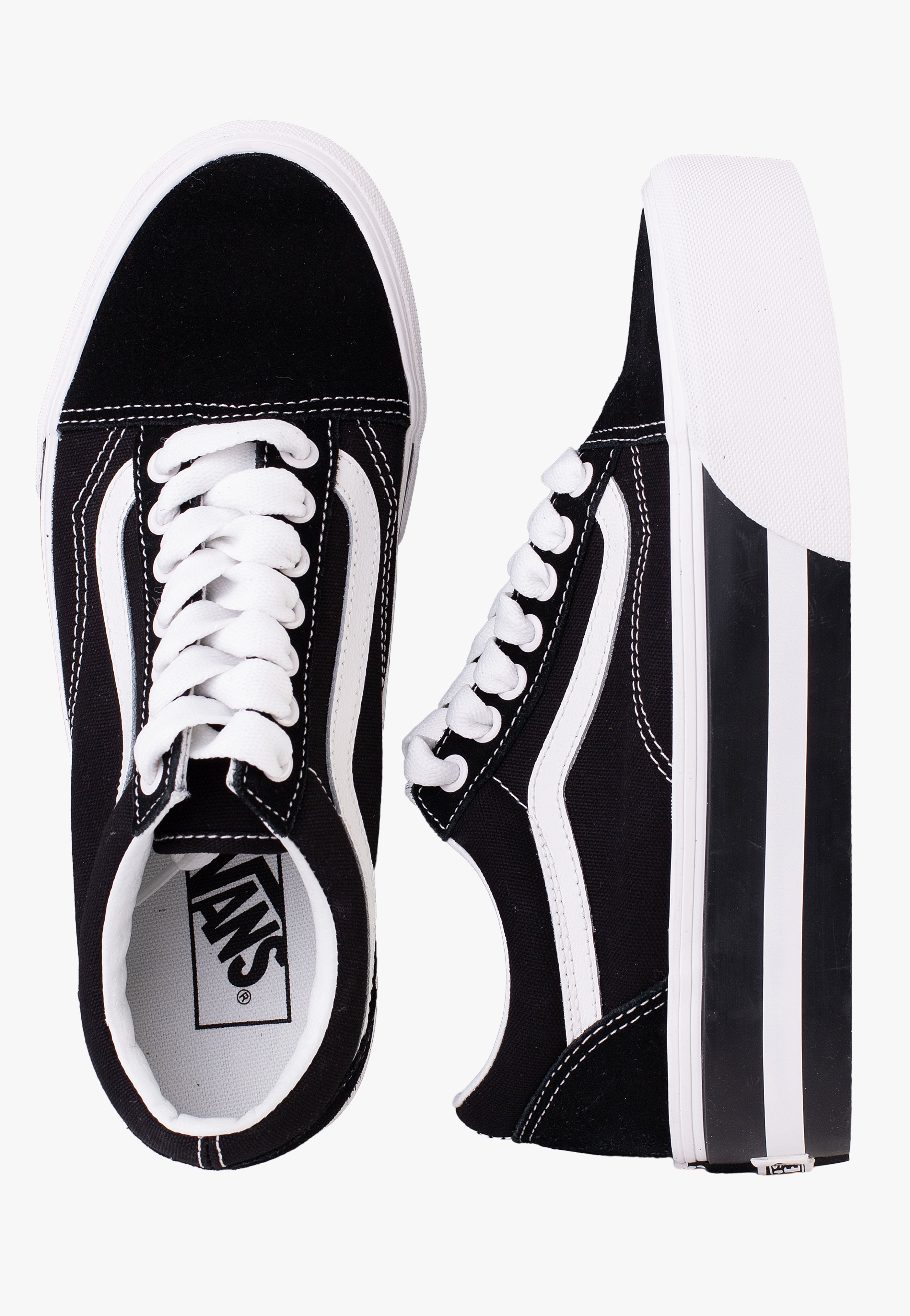 Vans - Old Skool Stackform Smarten Up Black/White - Girl Shoes | Women-Image