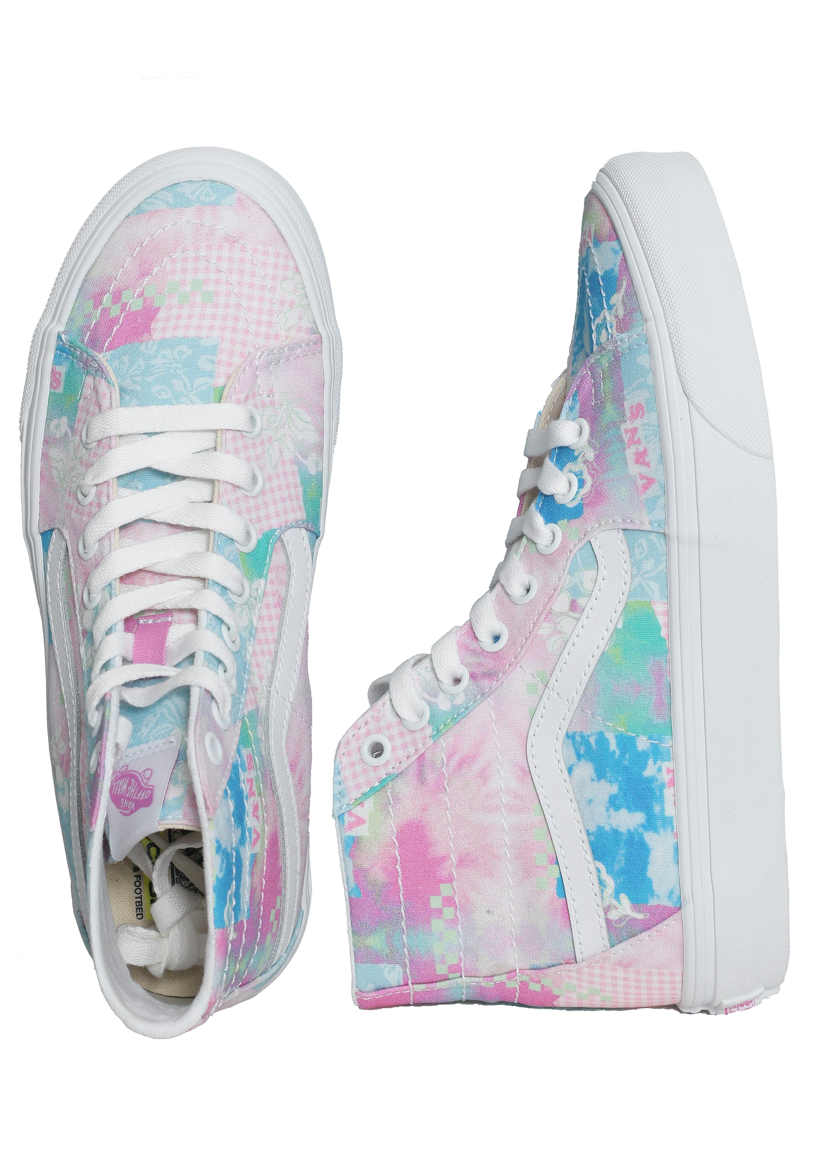 Vans - Sk8 Hi Tapered VR3 Sunny Day Multi/True White - Girl Shoes | Women-Image