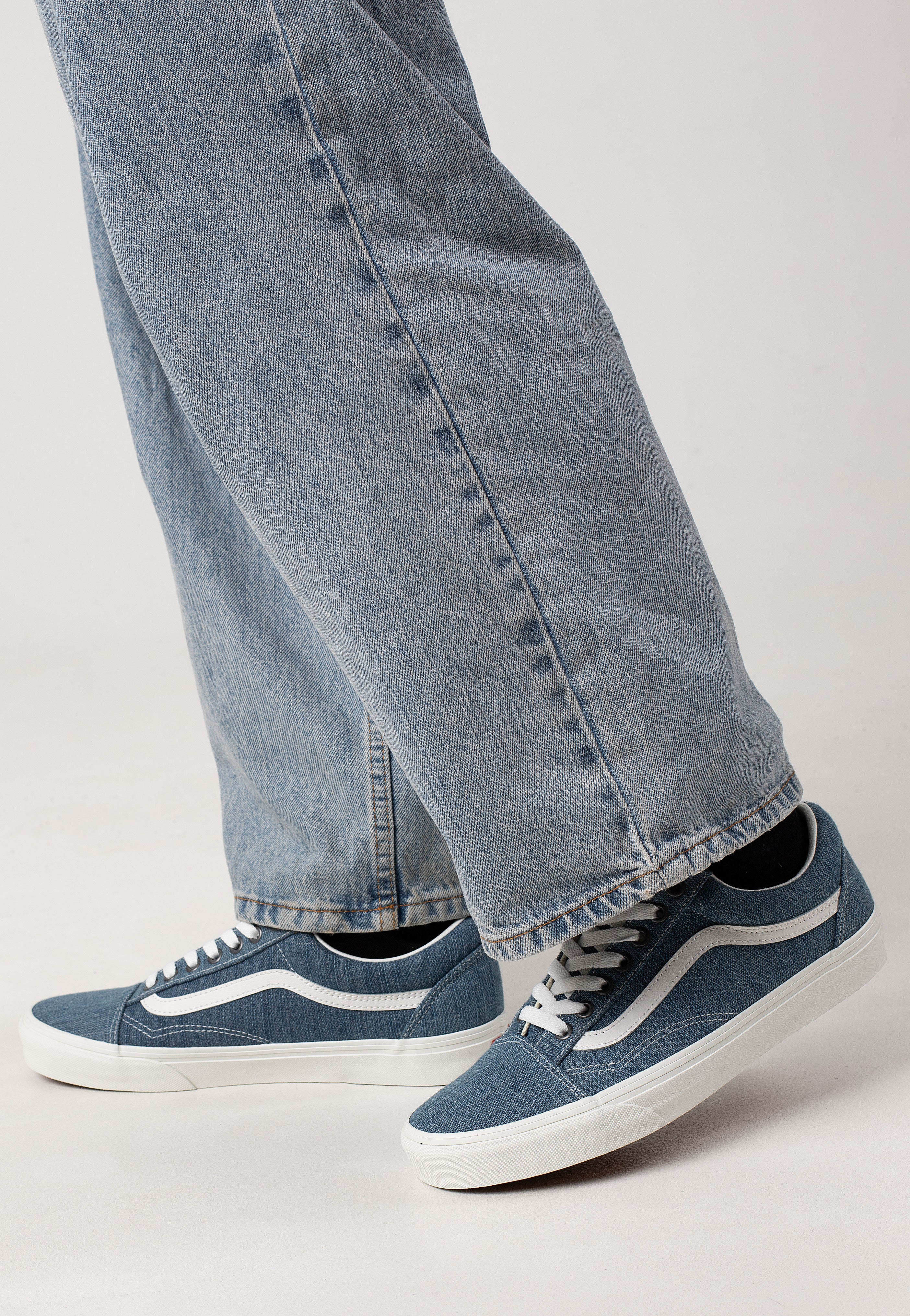 Vans - Old Skool Threaded Denim Blue/White - Shoes | Men-Image