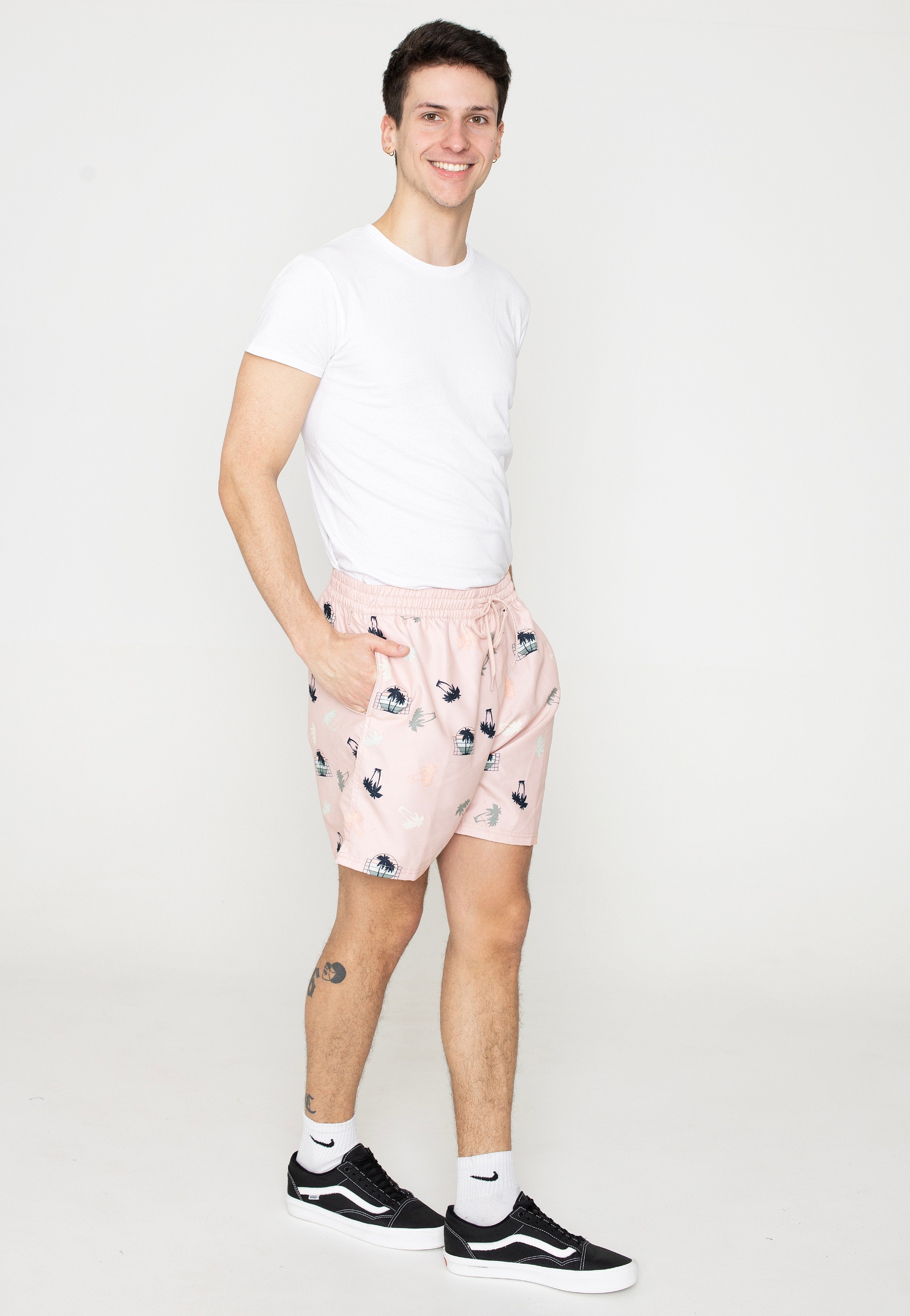 Vans - Primary Print Elastic Rose Smoke - Board Shorts | Men-Image