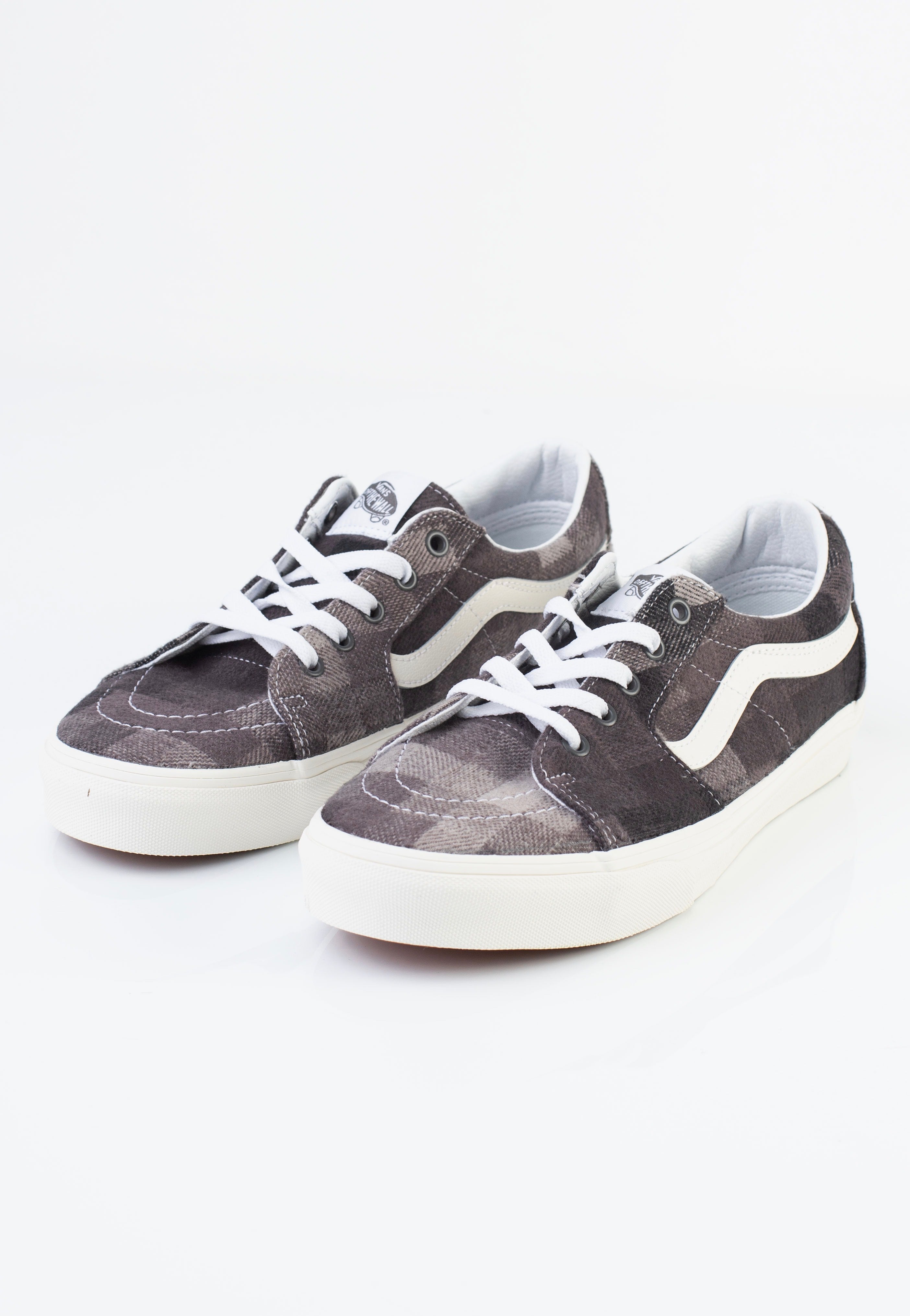 Vans - SK8-Low Sweater Check Gray - Shoes | Men-Image