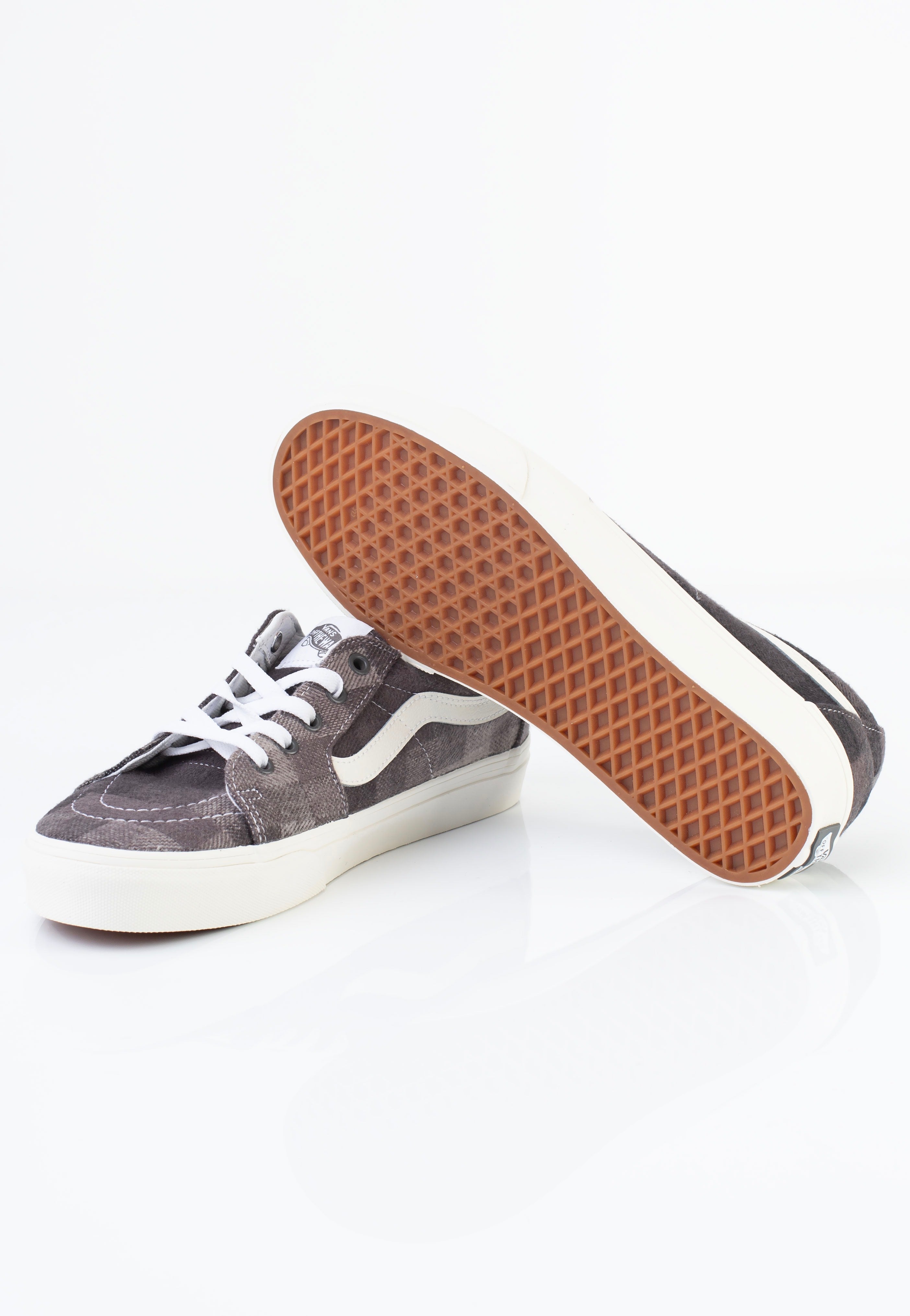 Vans - SK8-Low Sweater Check Gray - Shoes | Men-Image