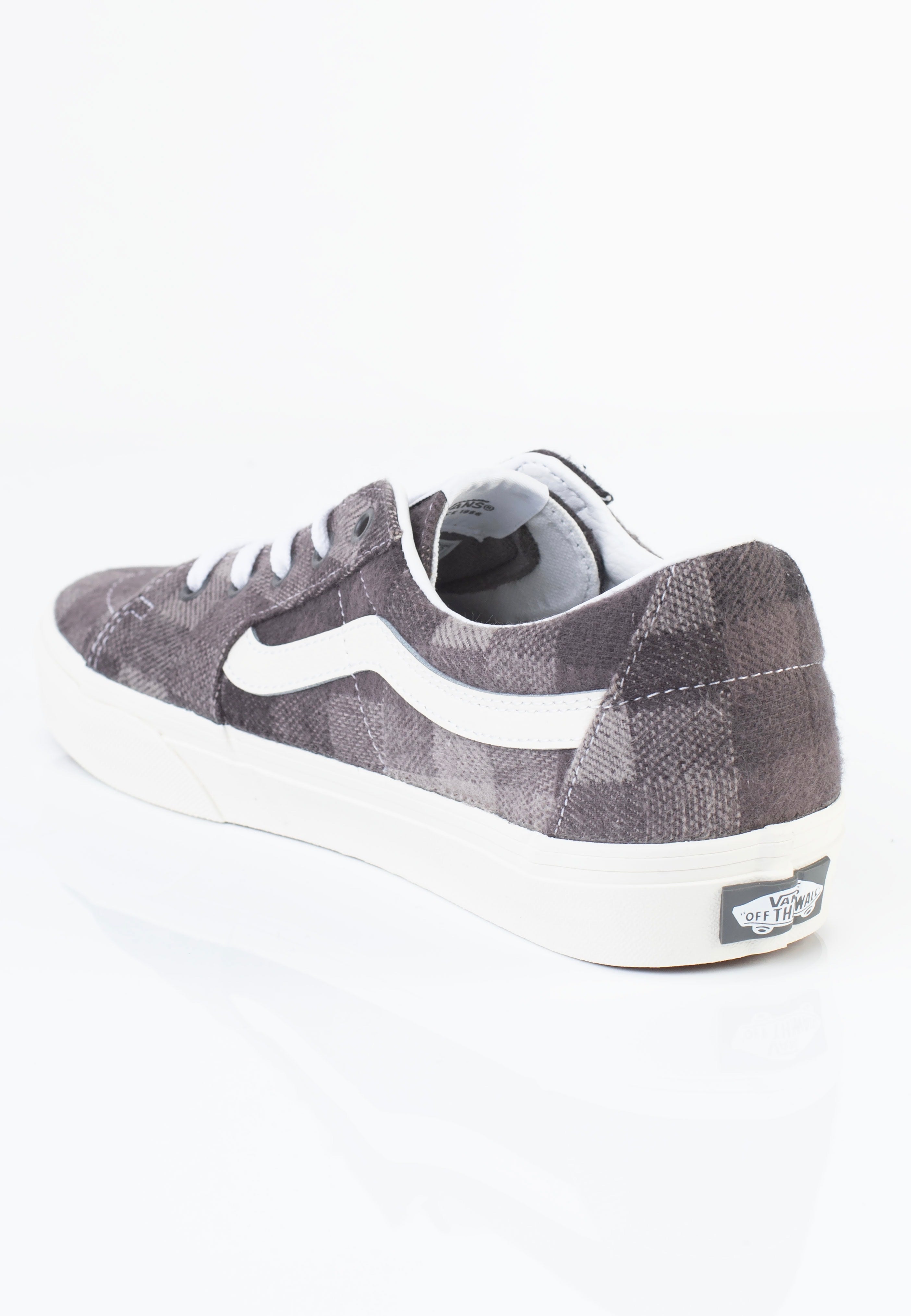 Vans - SK8-Low Sweater Check Gray - Shoes | Men-Image