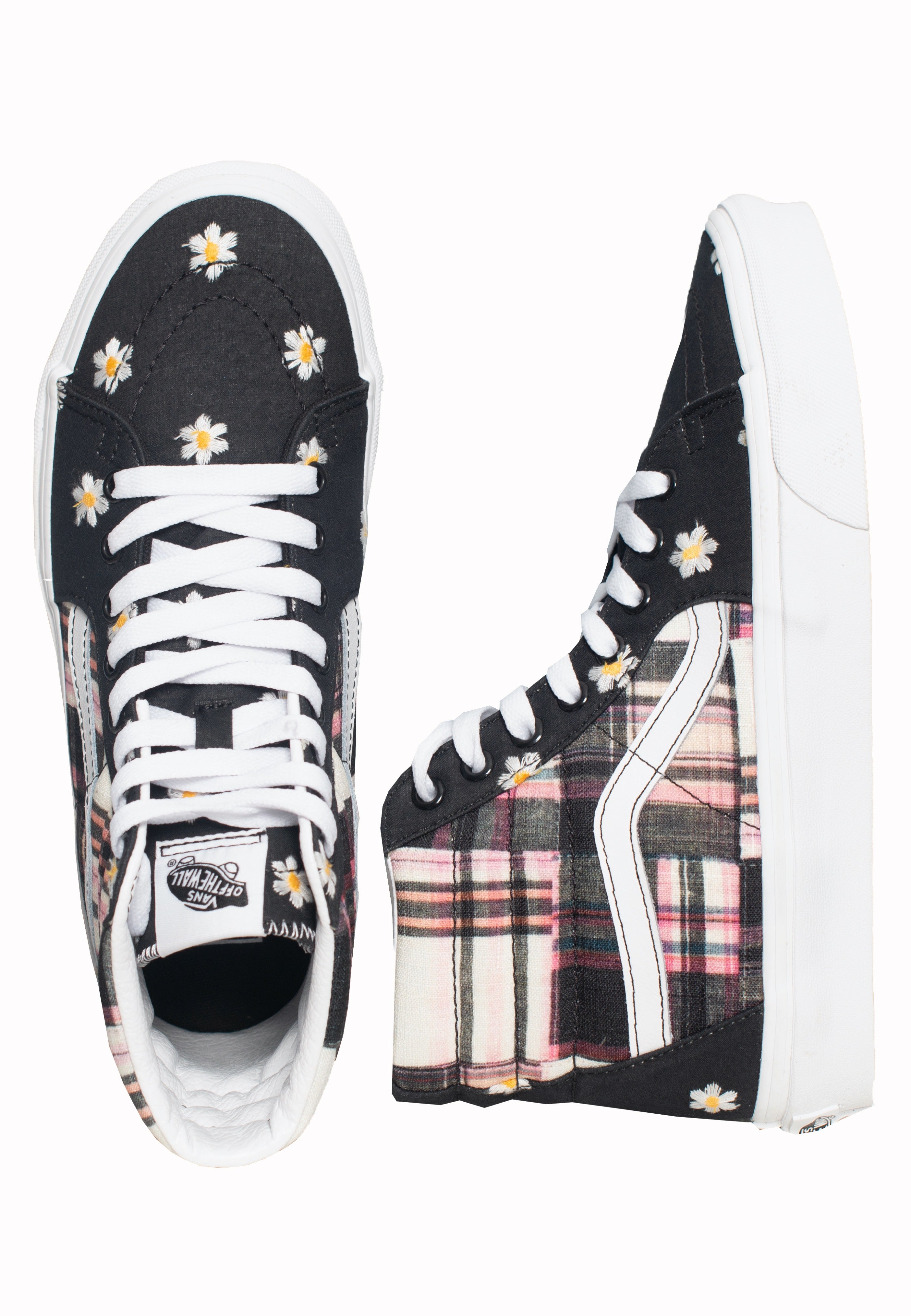 Vans - Sk8 Hi Floral Plaid Patchwork - Girl Shoes | Women-Image