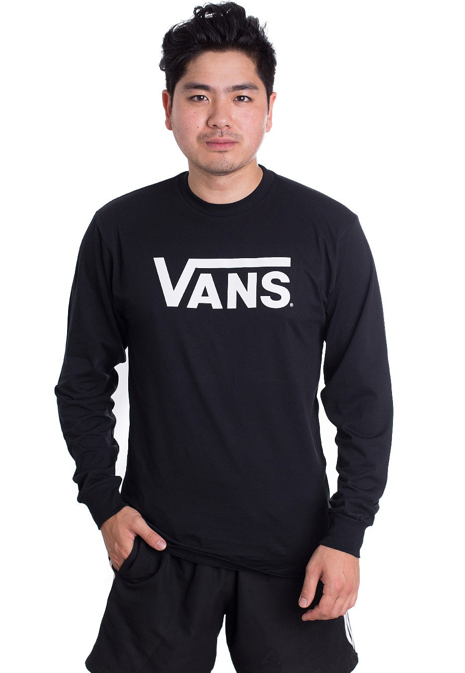 Vans - Vans Classic Black/White - Longsleeve | Men-Image