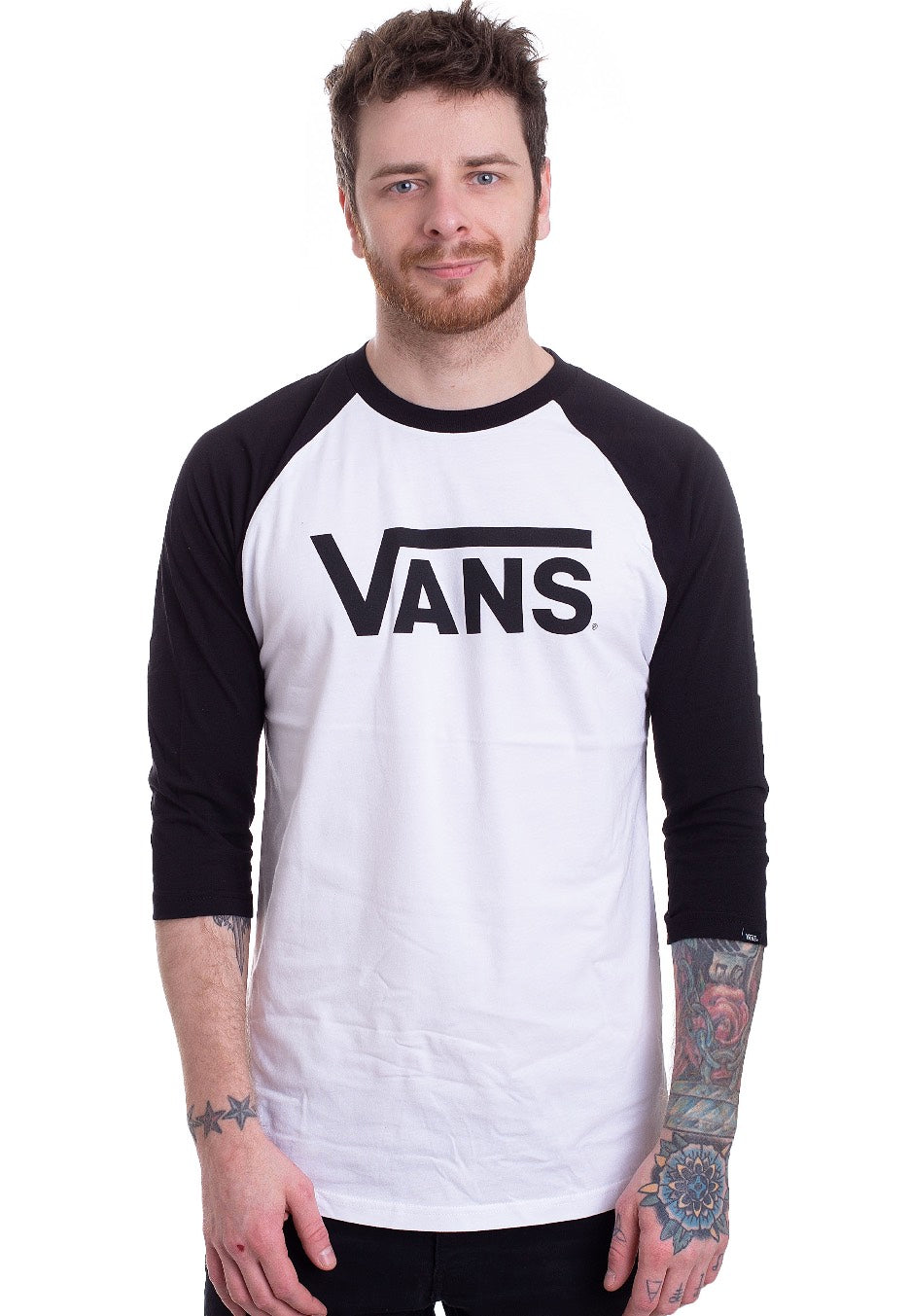 Vans - Vans Classic Raglan White/Black - Longsleeve | Men-Image