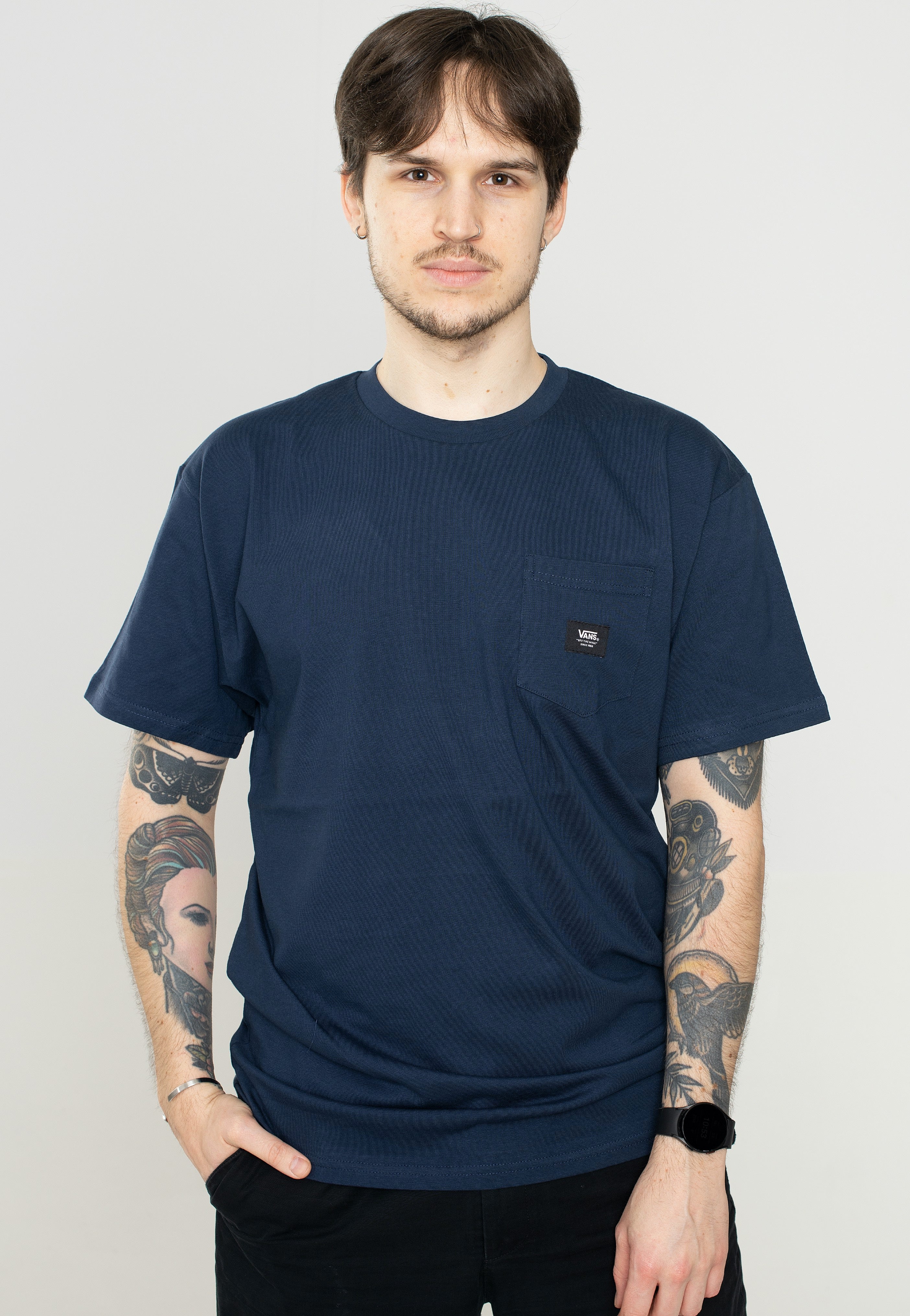 Vans - Woven Patch Pocket Dress Blues - T-Shirt | Men-Image