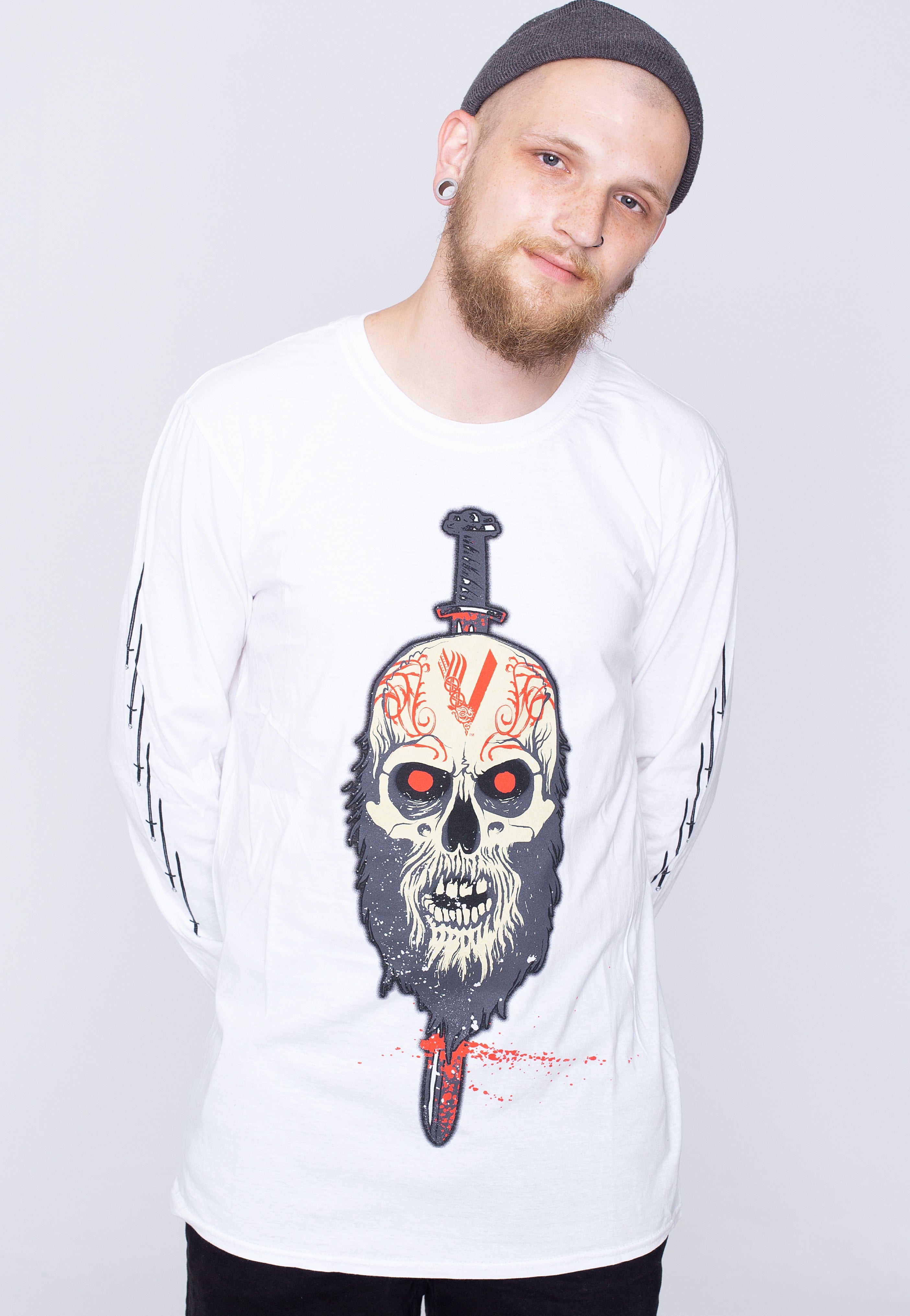 Vikings - Berserker White - Longsleeve | Men-Image