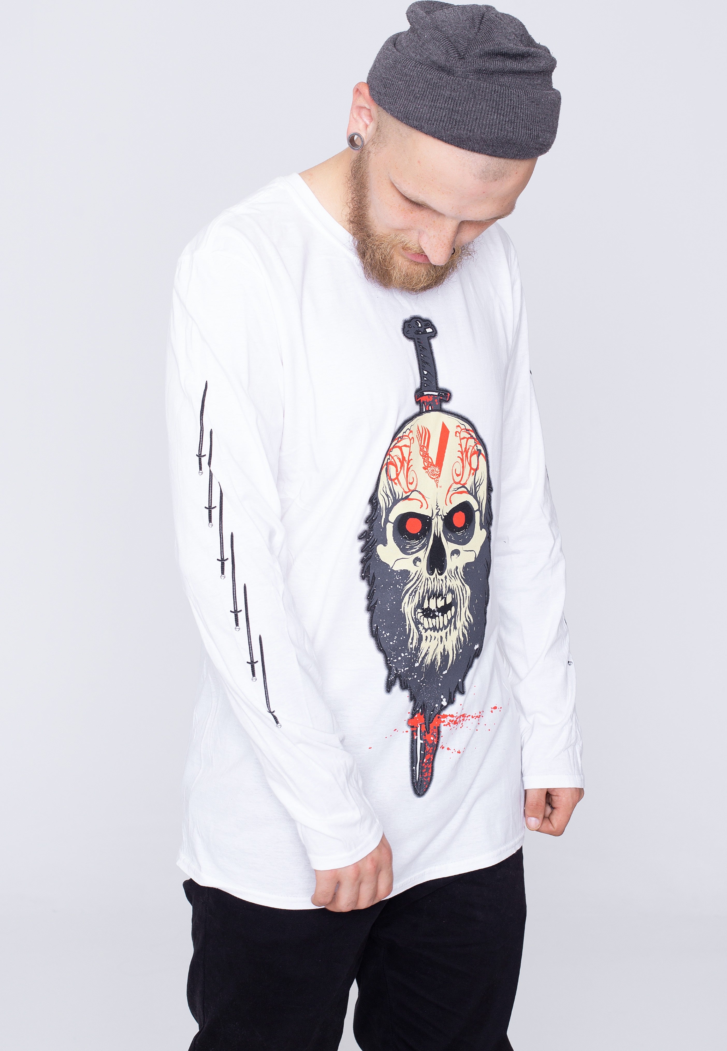 Vikings - Berserker White - Longsleeve | Men-Image