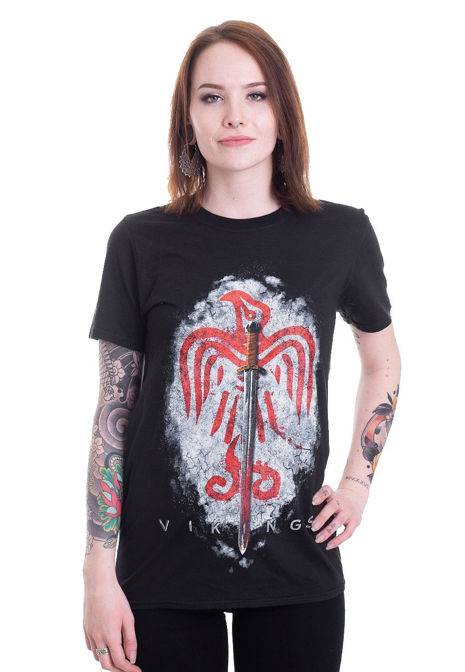 Vikings - Raven Sword - T-Shirt | Women-Image