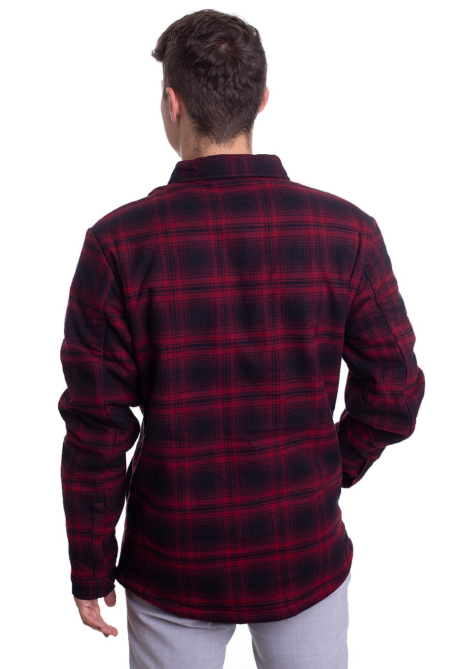 Vintage Industries - Class Sherpa Red Check - Jacket | Men-Image