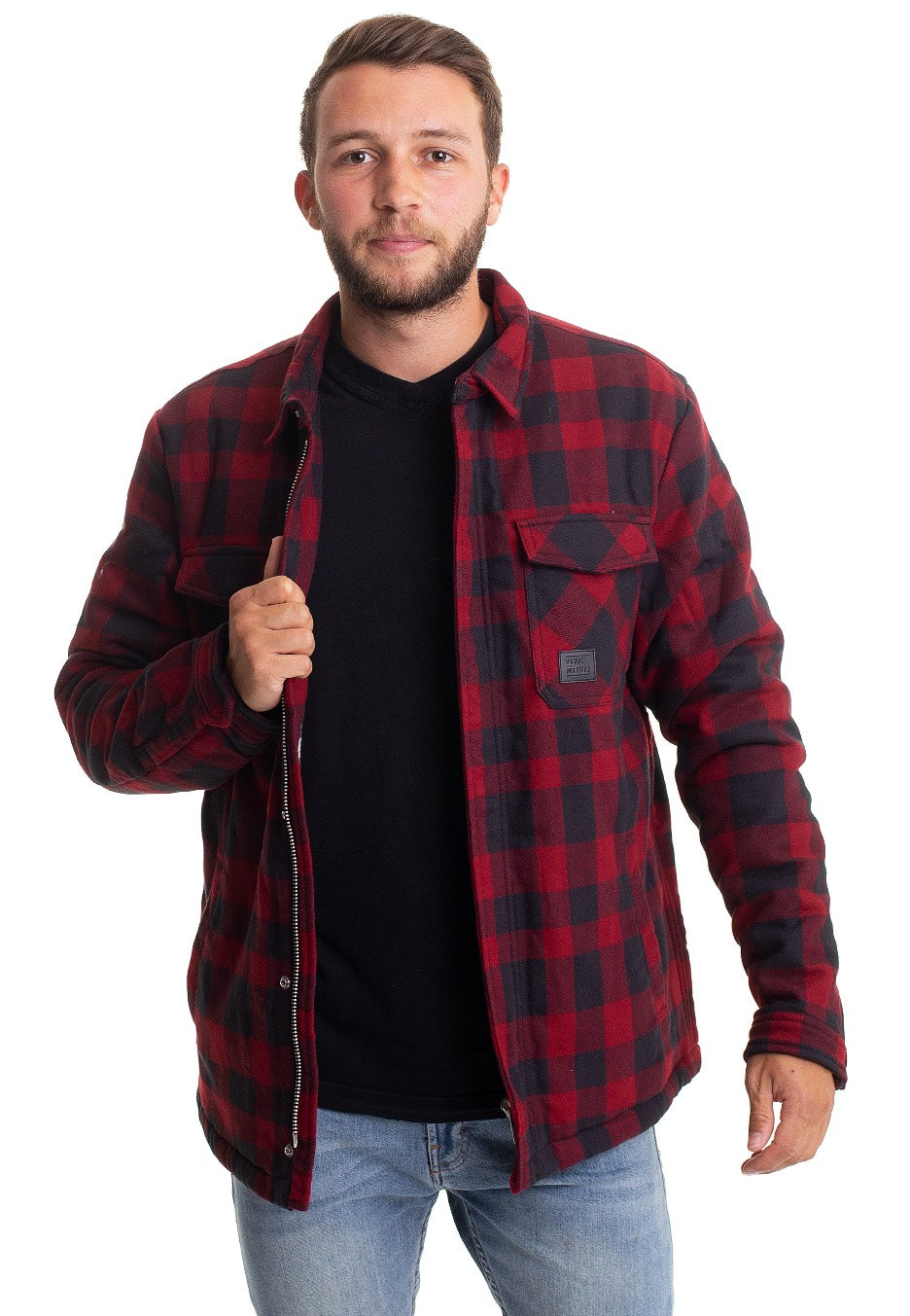 Vintage Industries - Craft Heavyweight Sherpa Red Check - Jacket | Men-Image