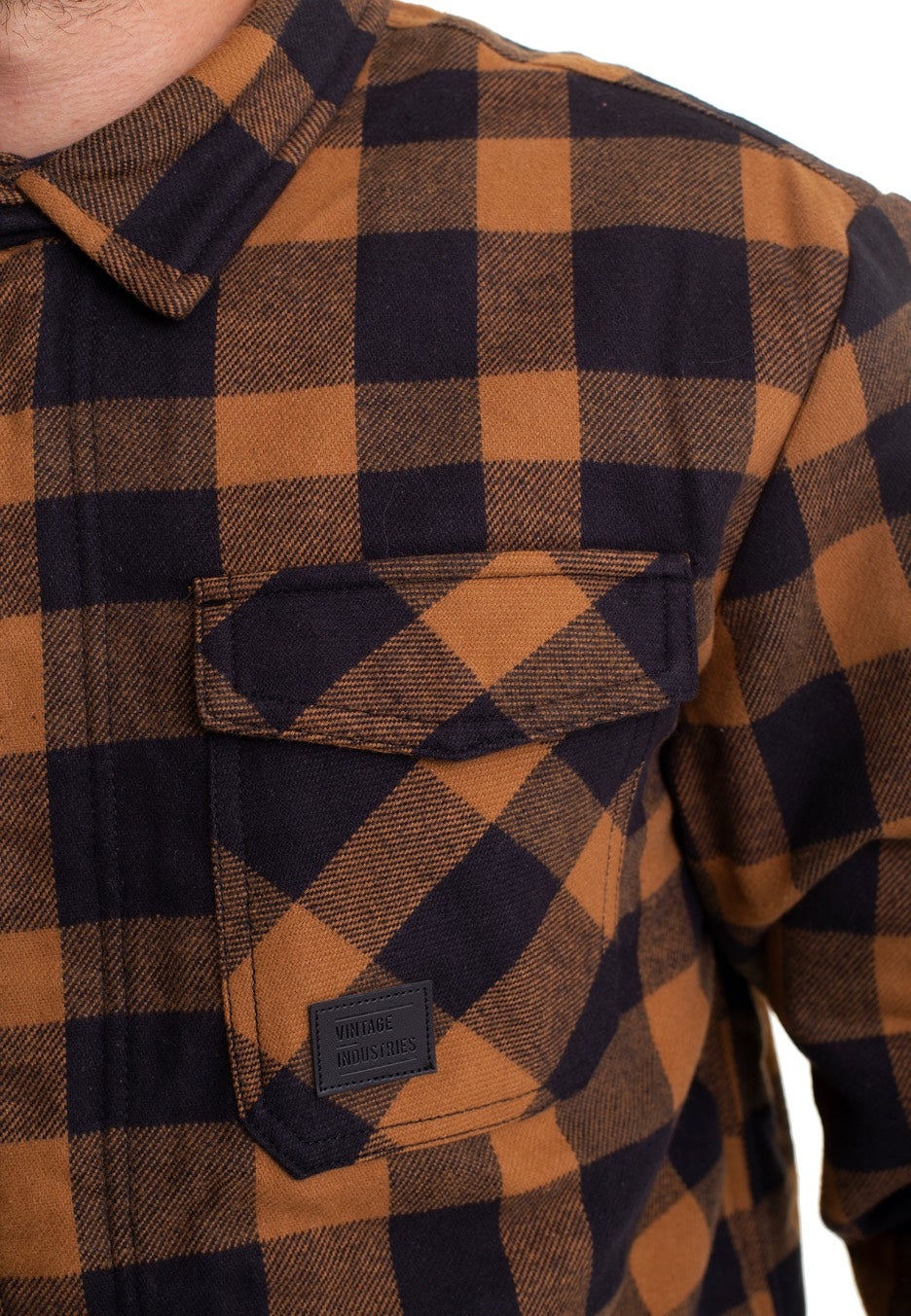 Vintage Industries - Craft Heavyweight Sherpa Yellow Check - Jacket | Men-Image