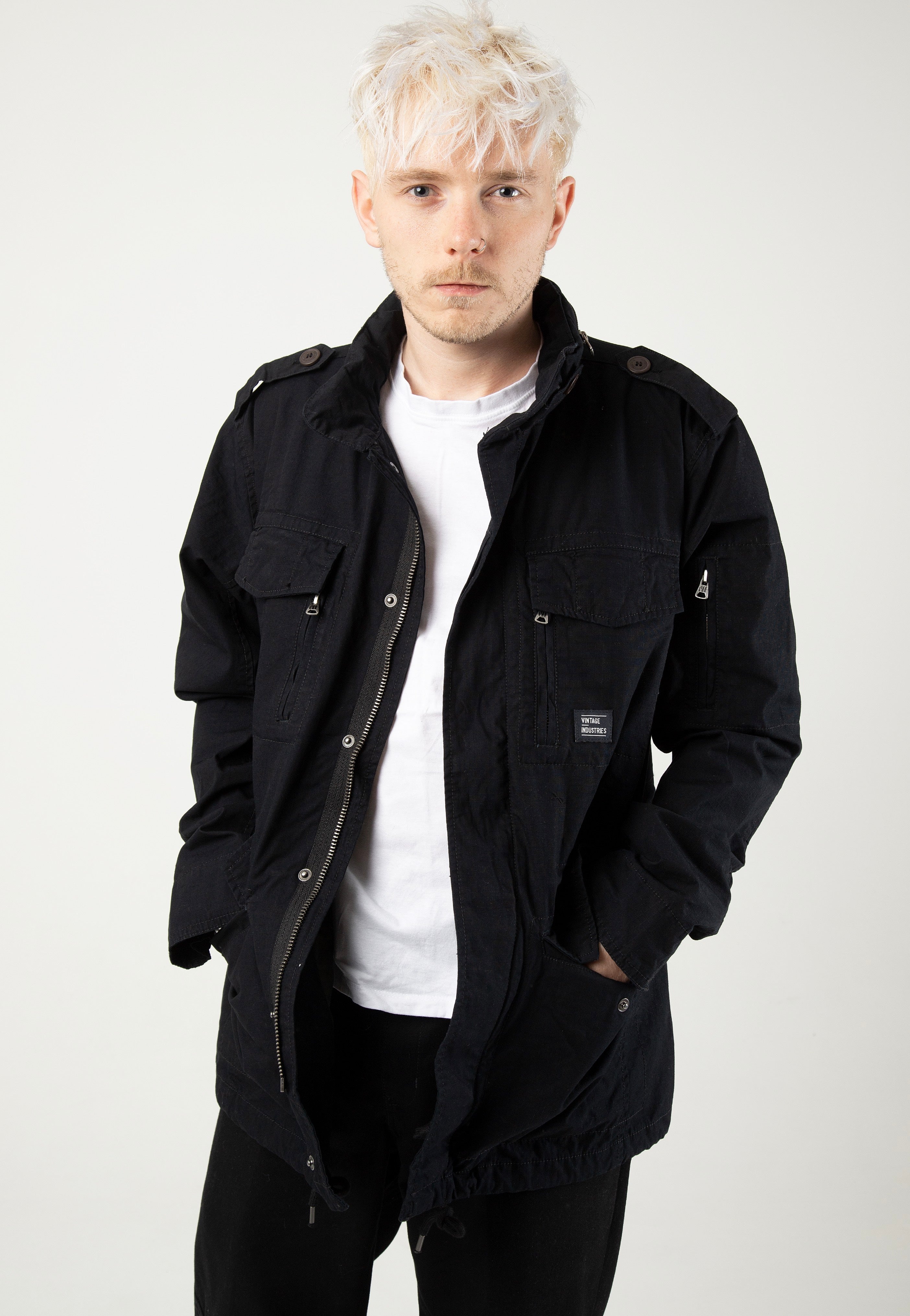 Vintage Industries - Cranford Black - Jacket | Men-Image